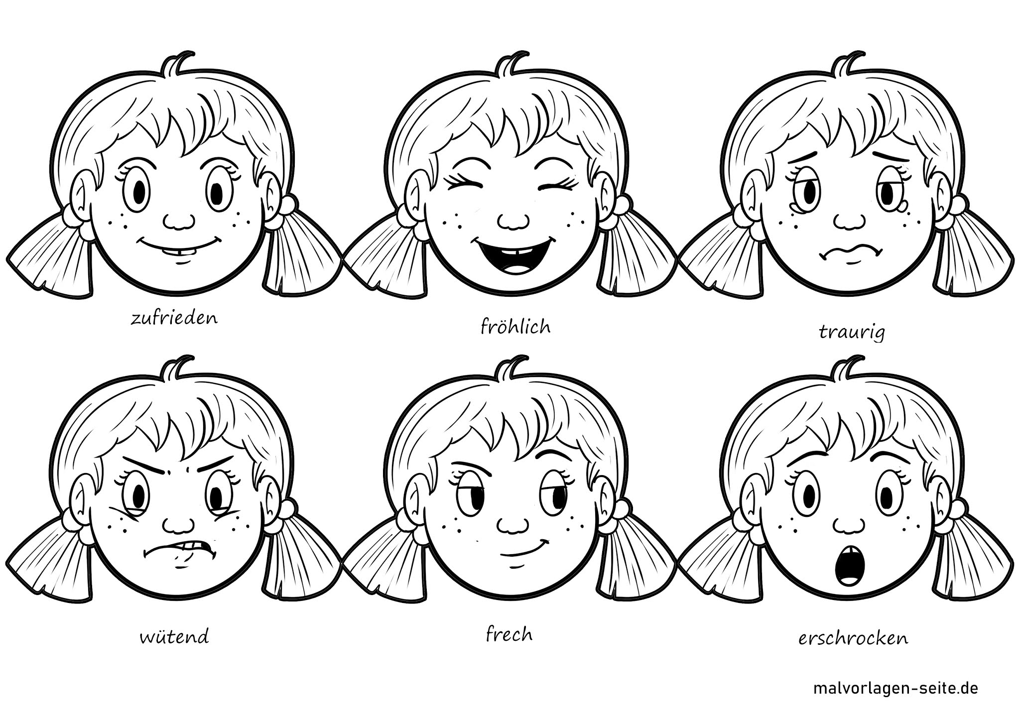 Feelings Coloring Page Coloring Pages
