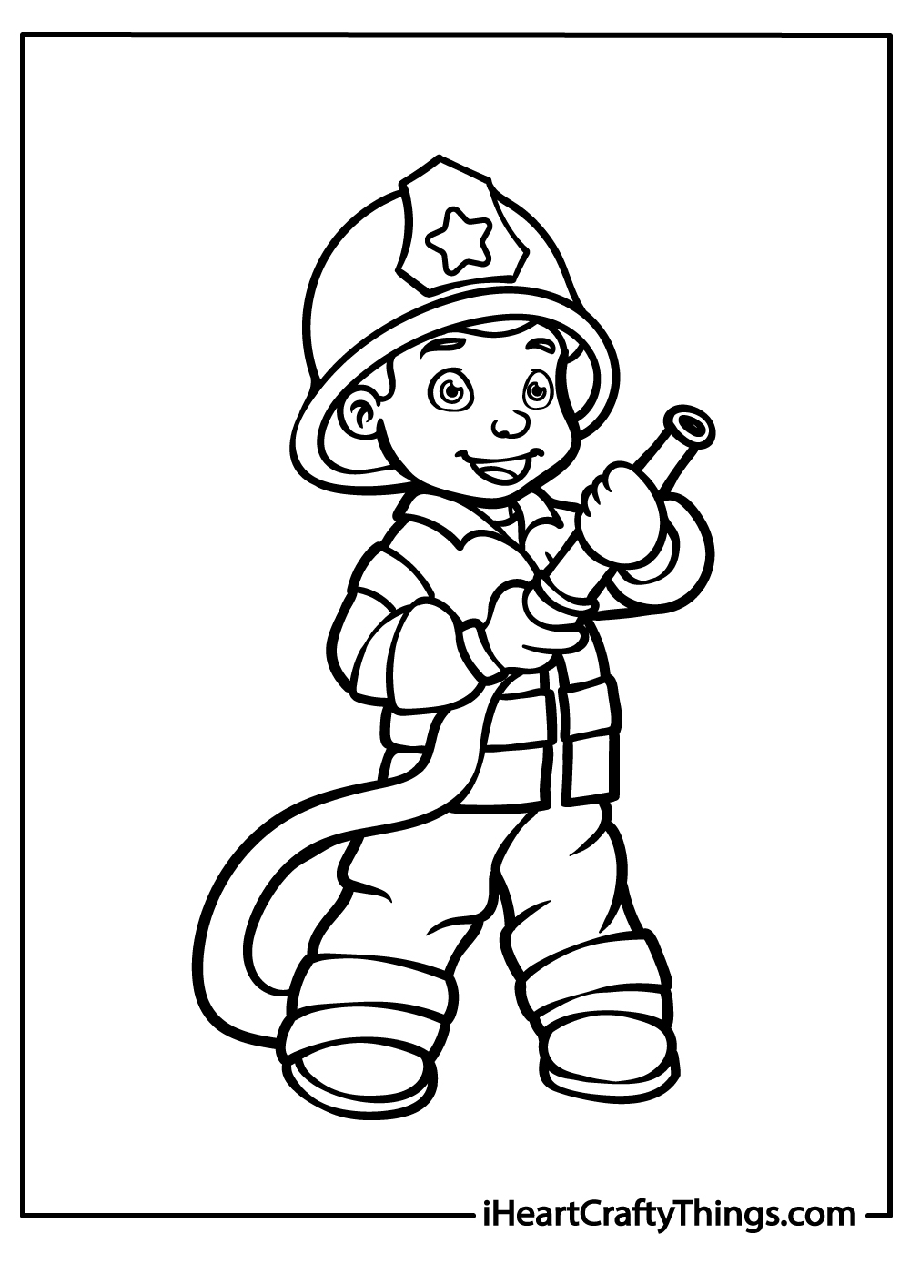 Firefighter Gear Coloring Pages