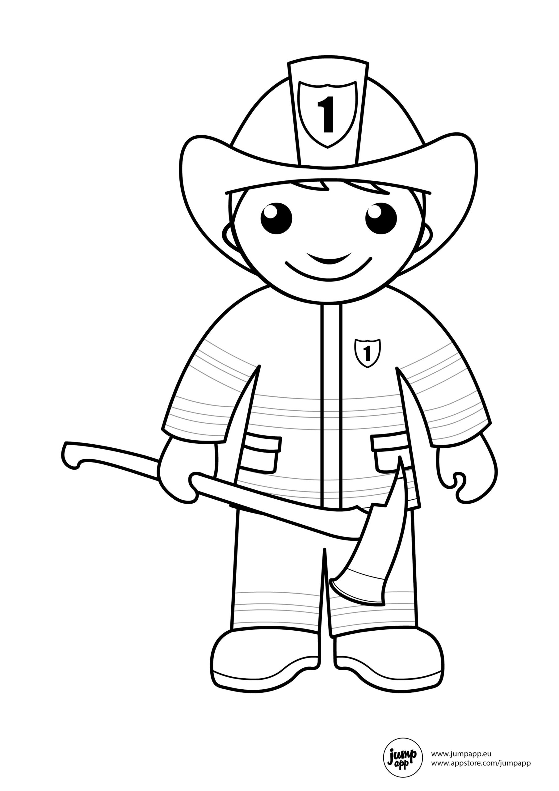 Fireman Coloring Pages