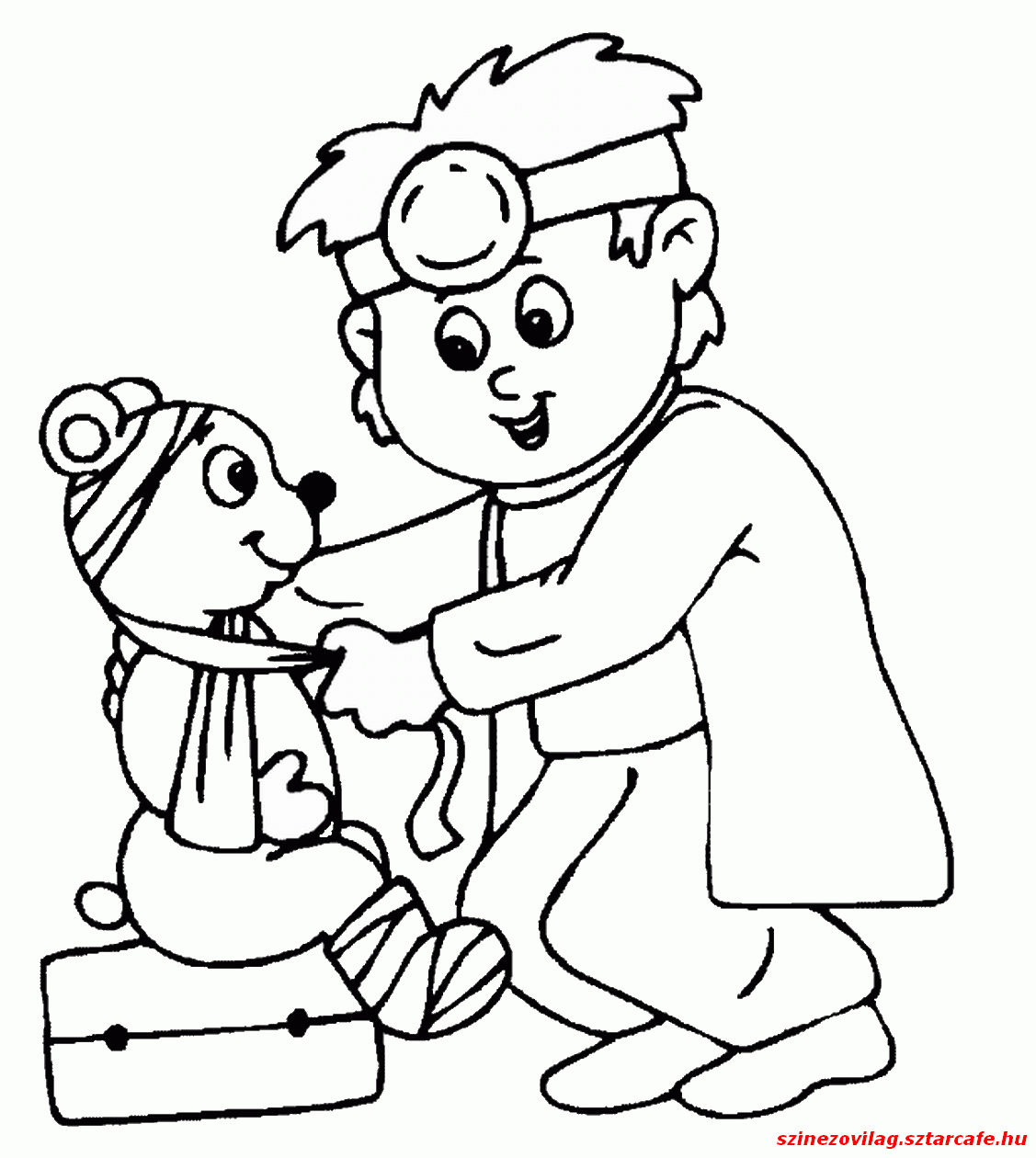 First Aid Coloring Pages For Kids Coloring Home