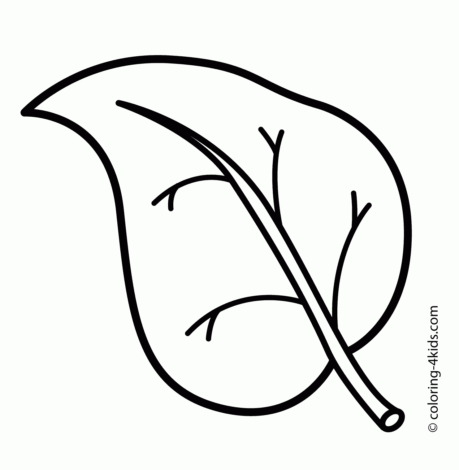 Flower Leaves Coloring Pages Download And Print For Free