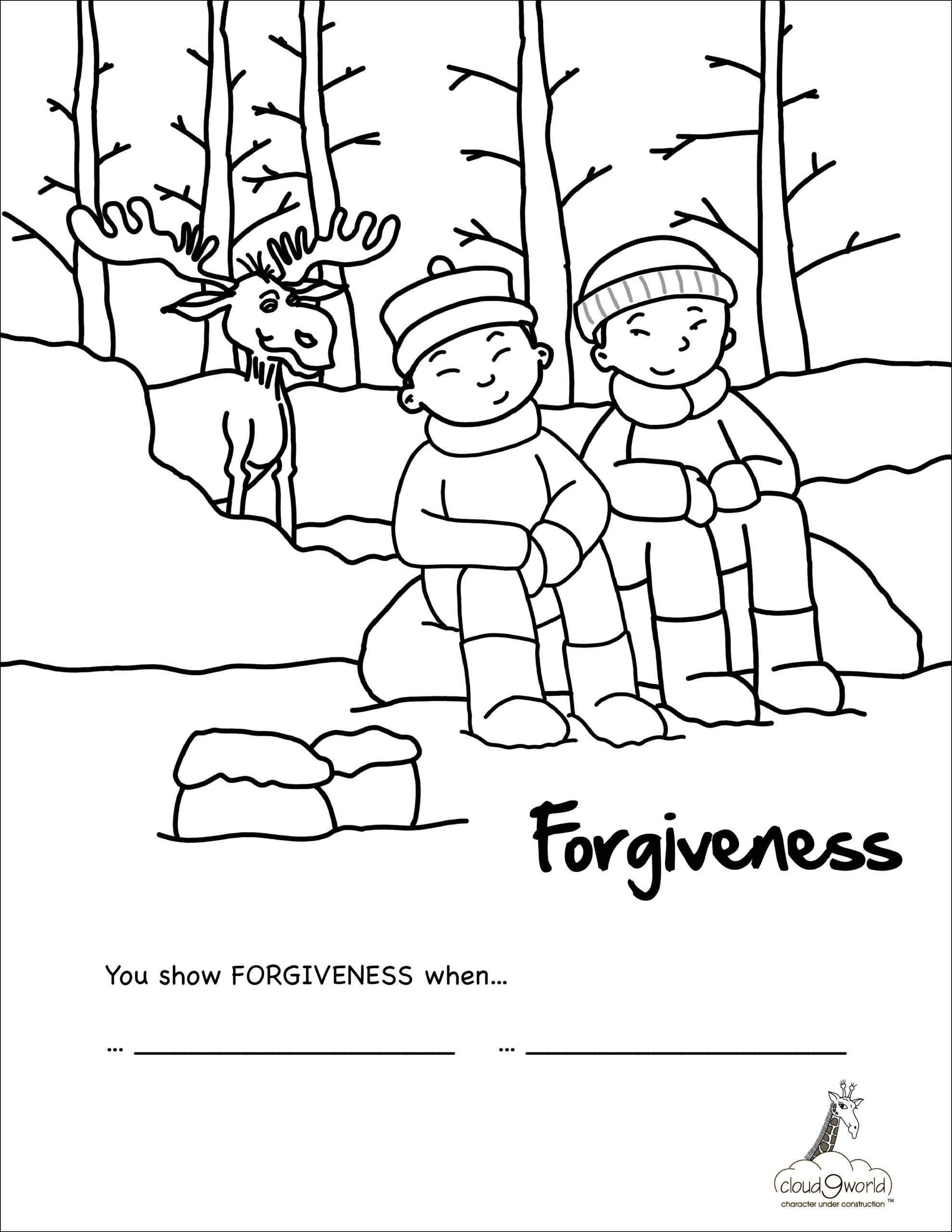 Forgiveness Coloring Pages Download And Print For Free