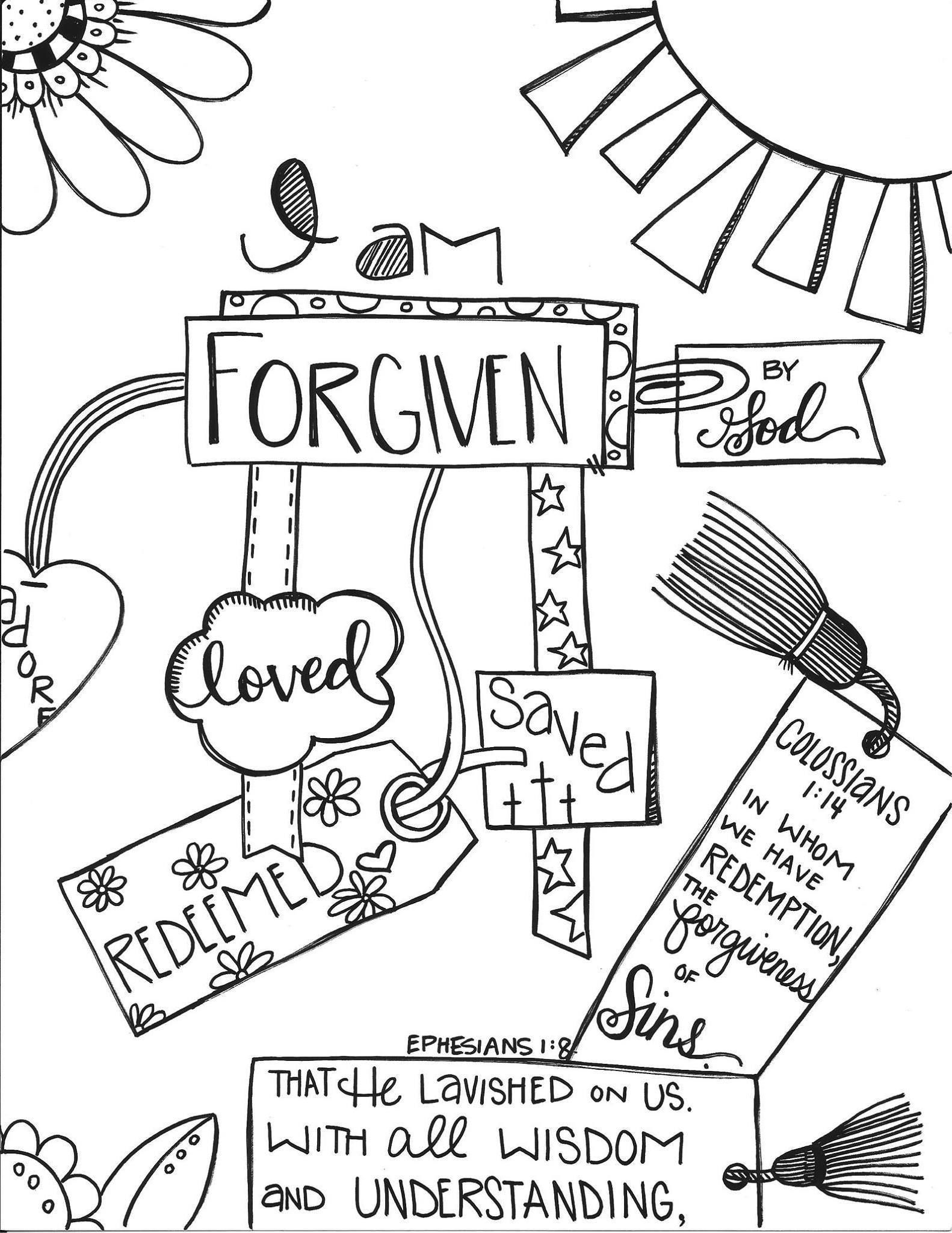 Forgiveness Coloring Pages Thekidsworksheet