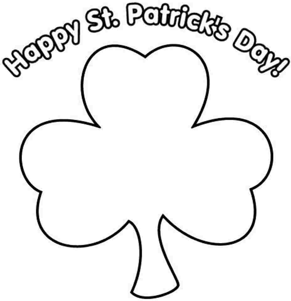 Four Leaf Clover Coloring Page Auromas Coloring Home