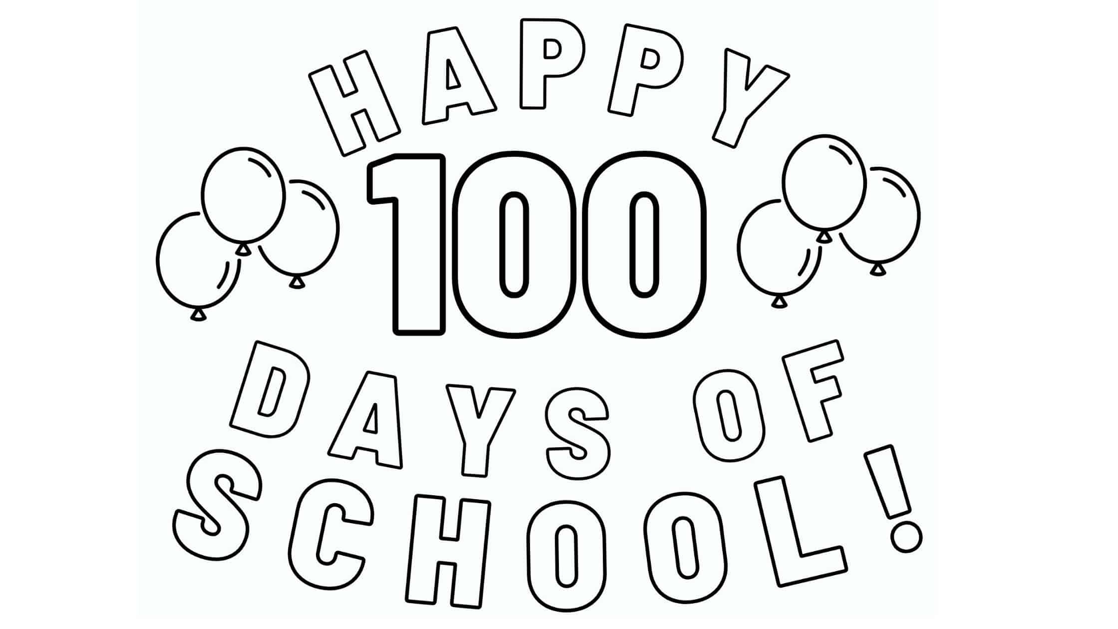Free 100th Day Of School Coloring Pages Dresses And Dinosaurs