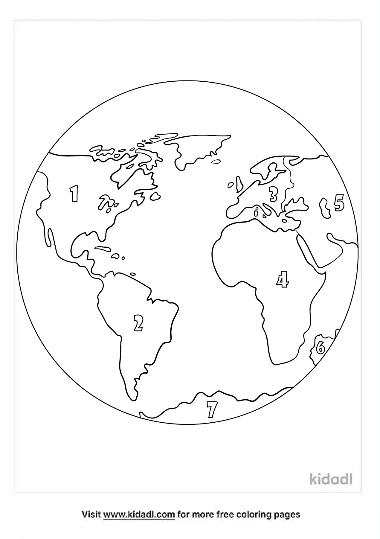 Free 7 Continents Coloring Page Coloring Page Printables Kidadl