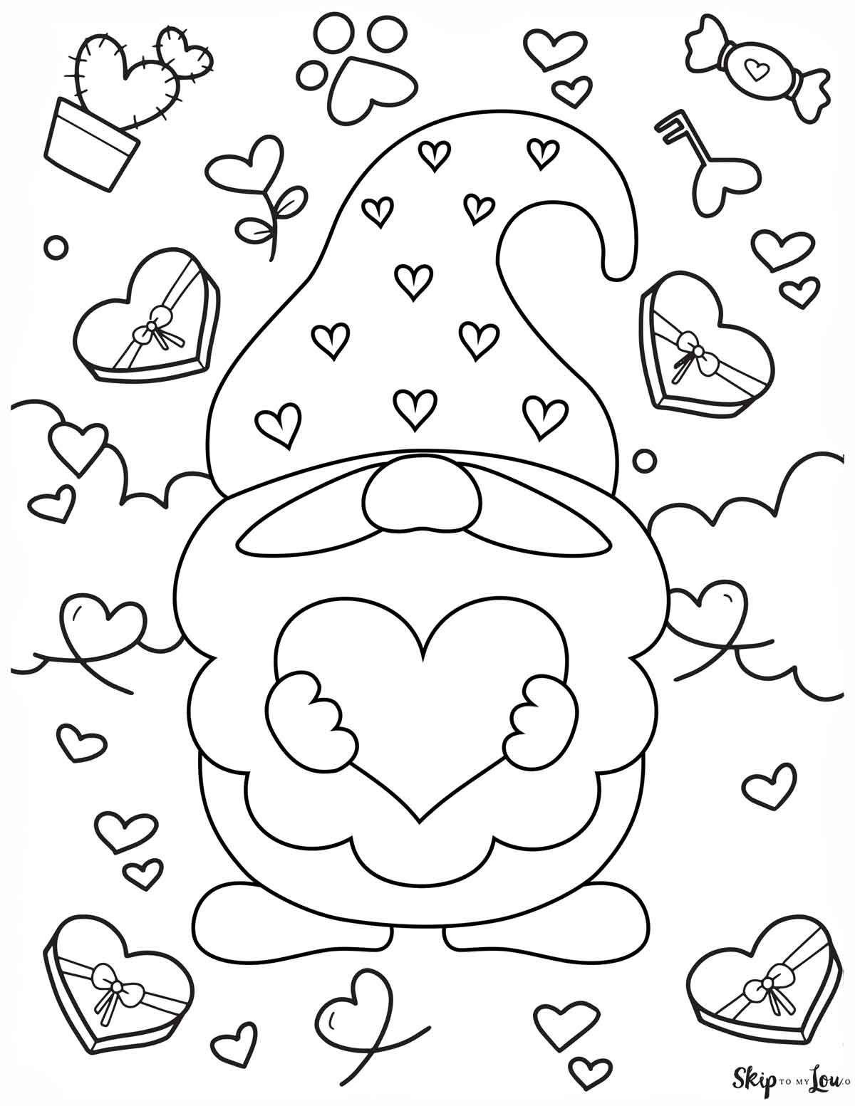 Free Coloring Pages For Valentine