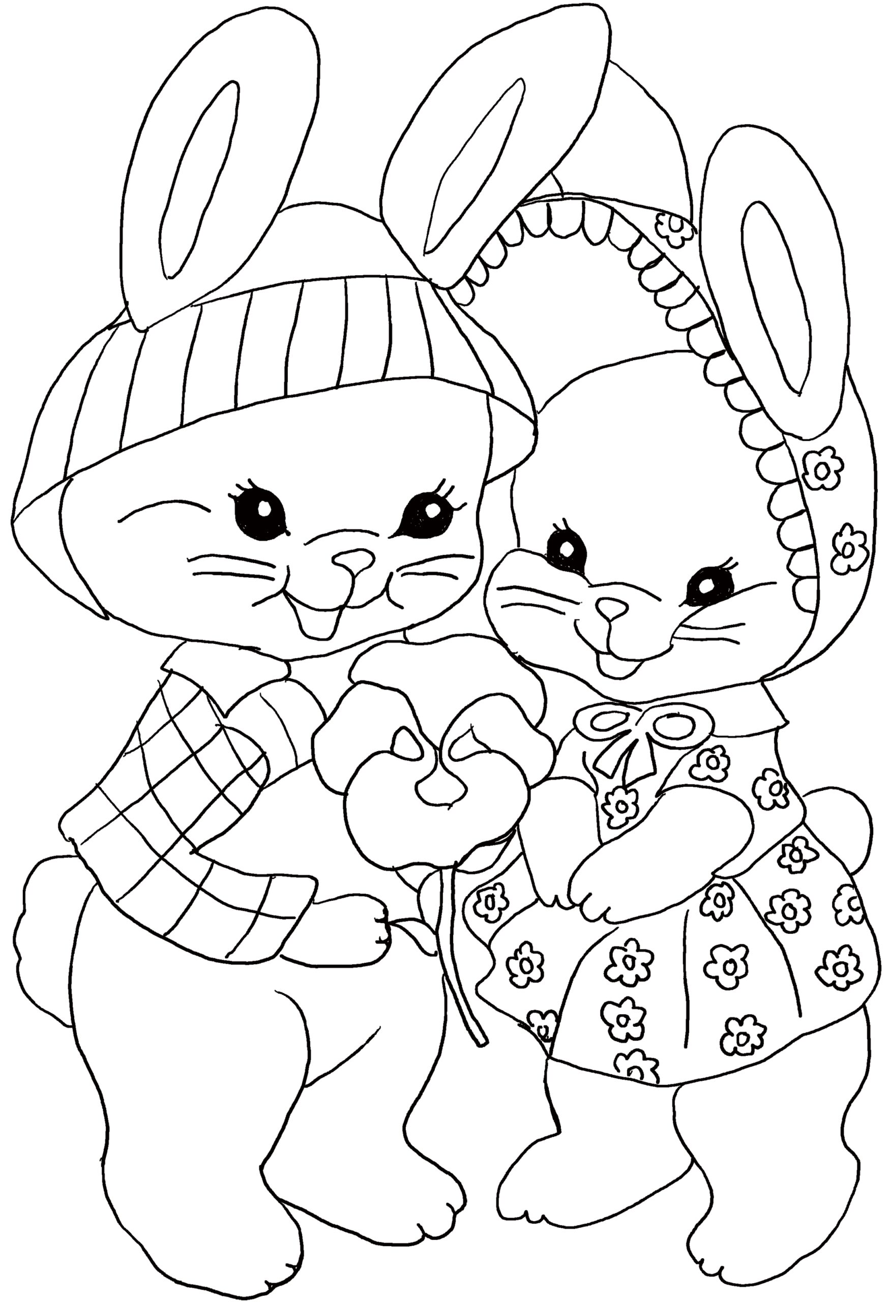 Free Easter Coloring Pages For Kids High Printing Quality