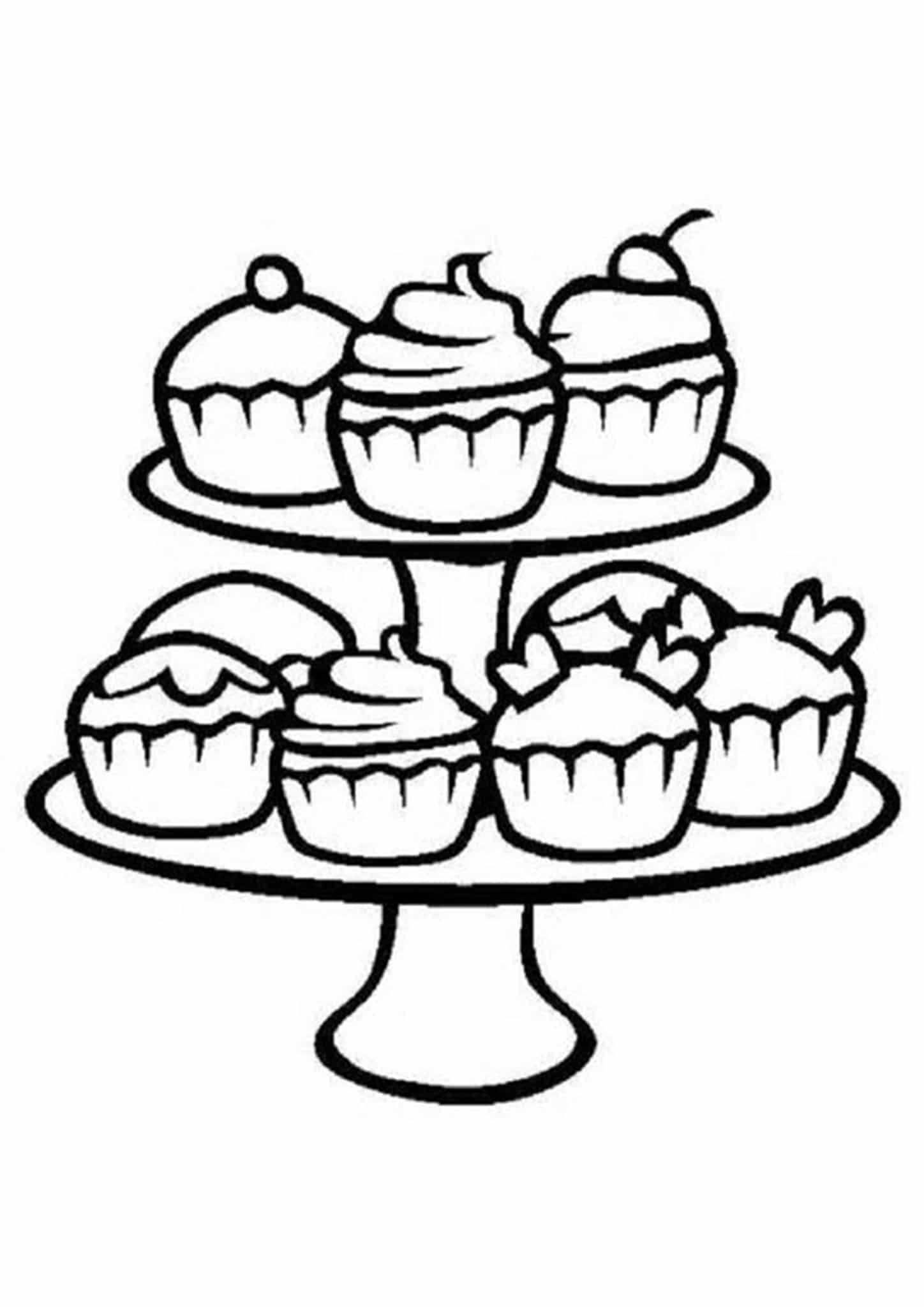 Coloring Pages Of Cupcakes