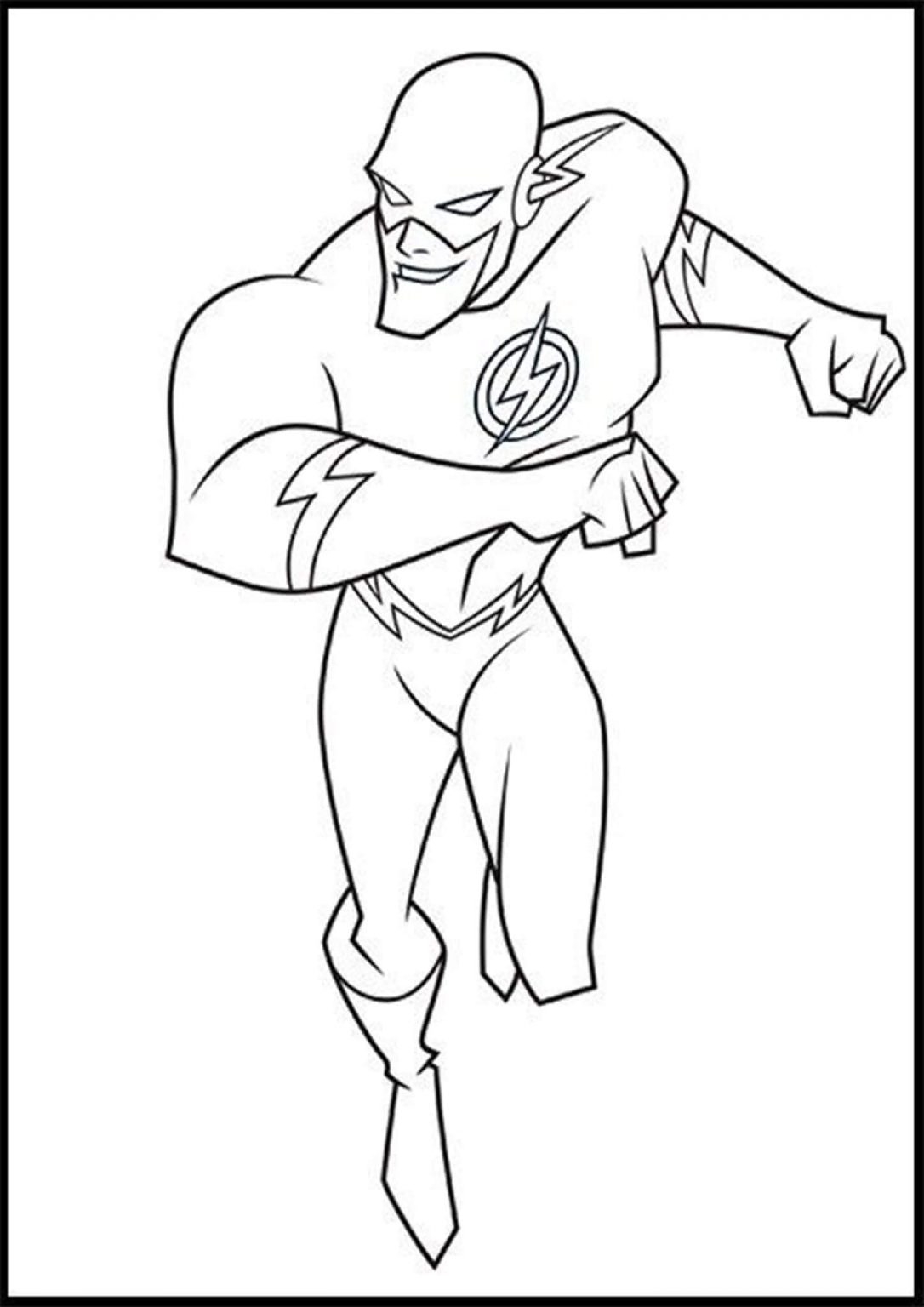 Free Easy To Print Flash Coloring Pages Tulamama