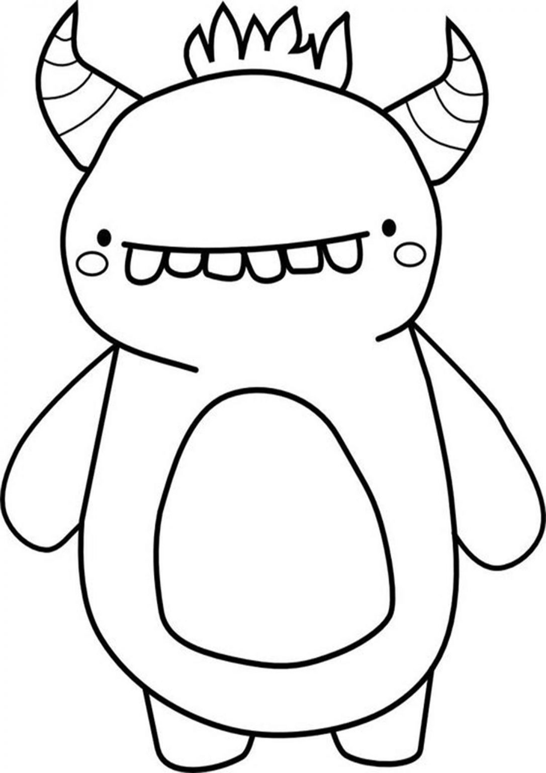 Free Easy To Print Monster Coloring Pages Tulamama