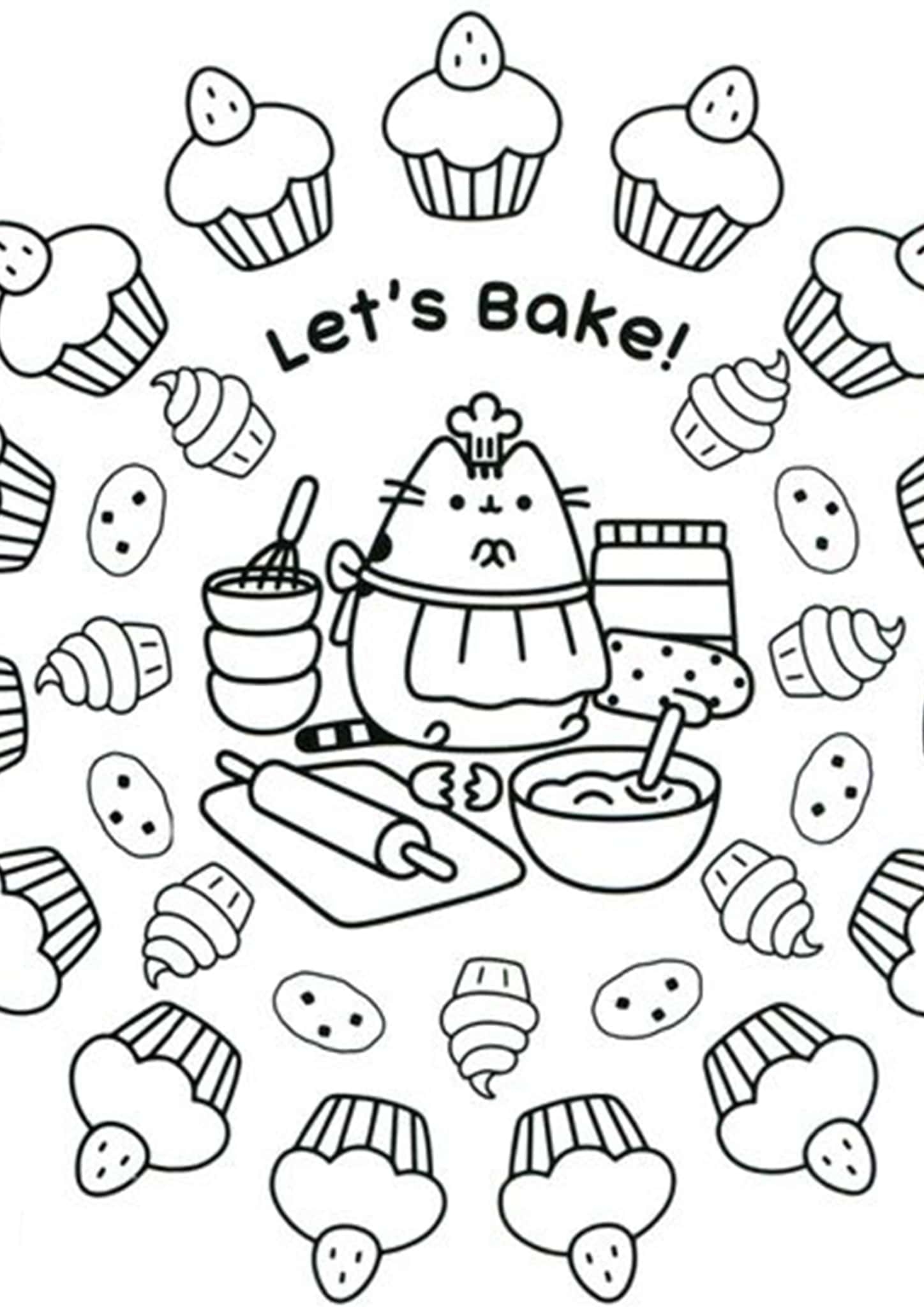 Free Easy To Print Pusheen Coloring Pages Tulamama