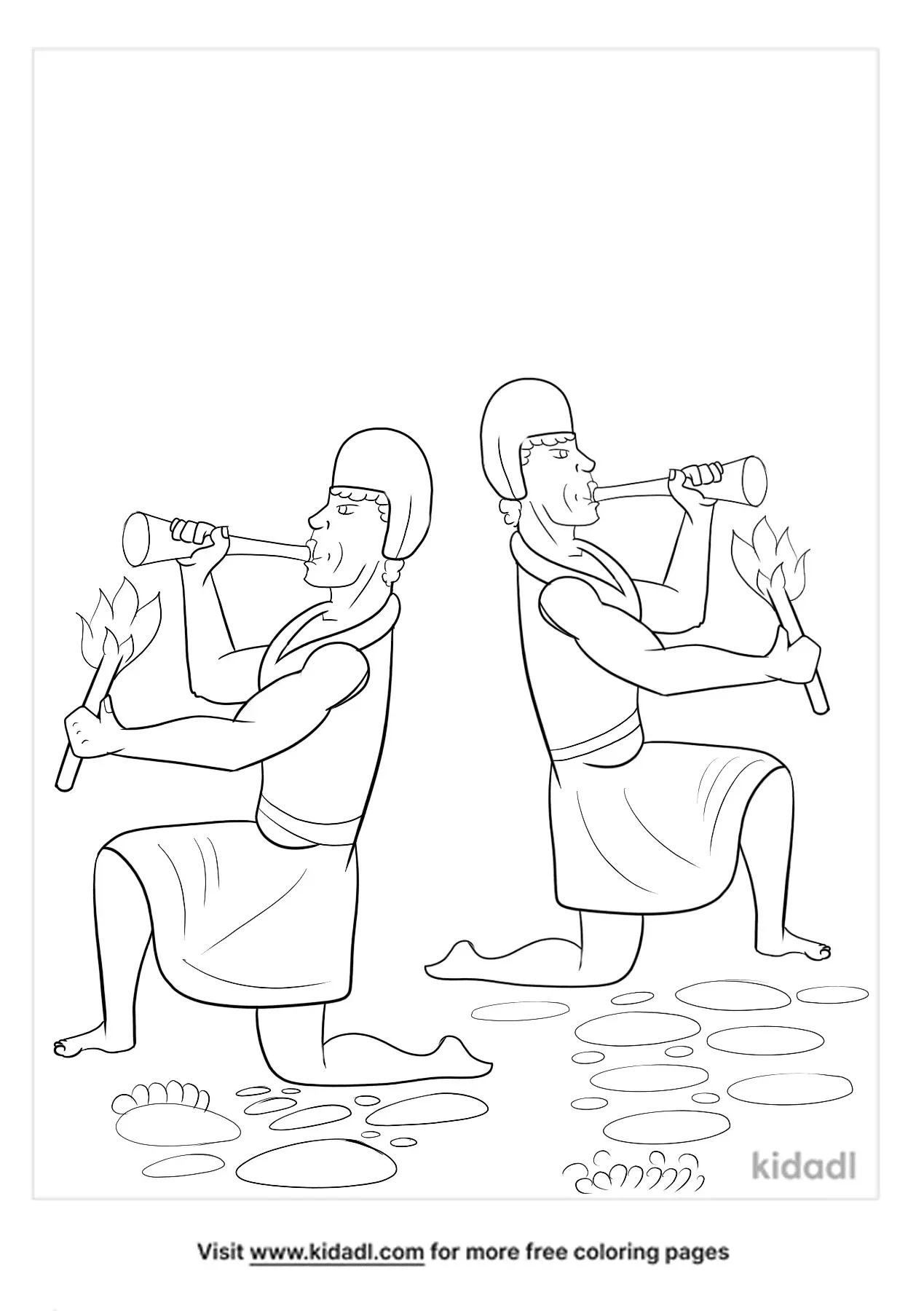 Free Gideon S Army Coloring Page Coloring Page Printables Kidadl