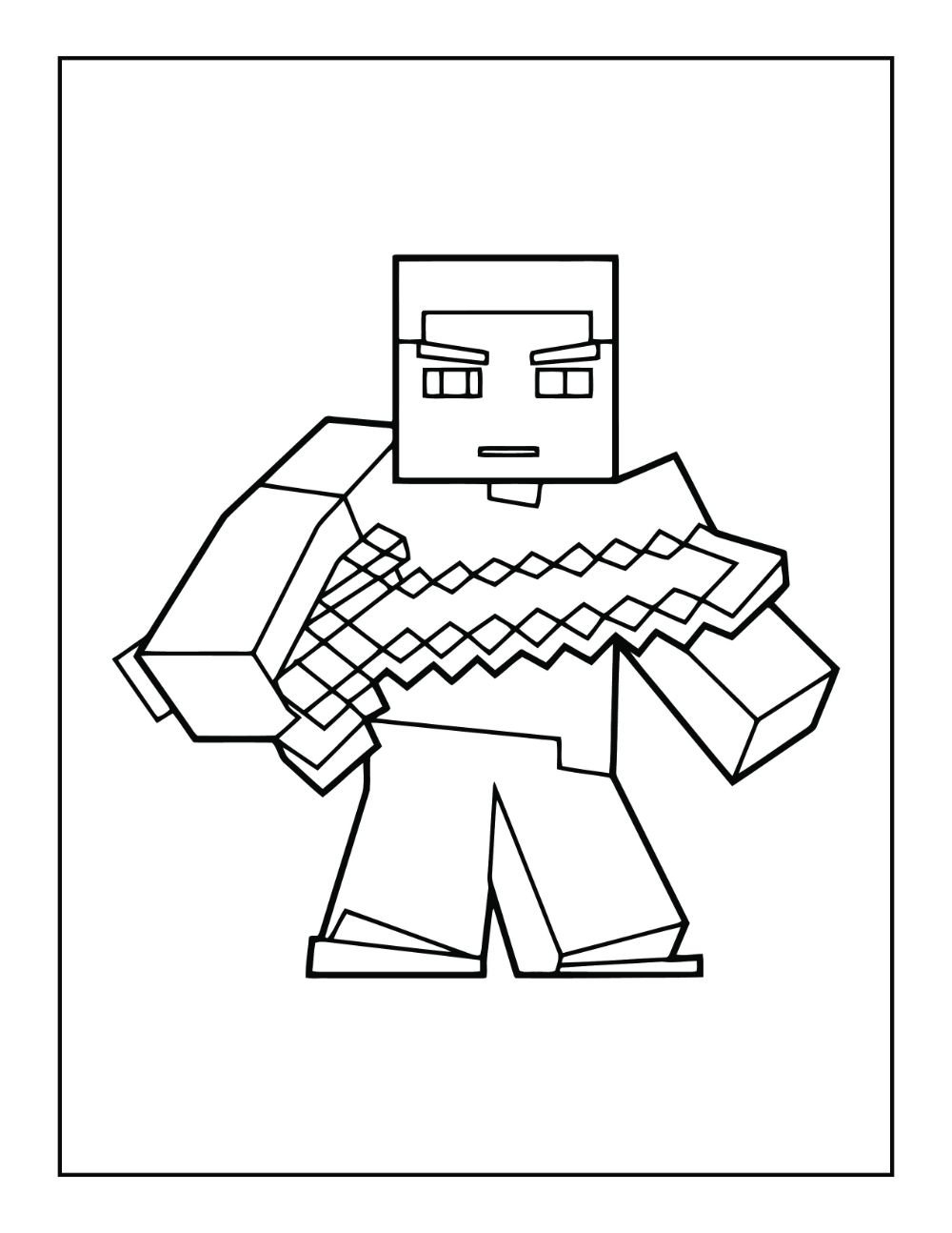 Free Minecraft Coloring Pages For Download PDF VerbNow