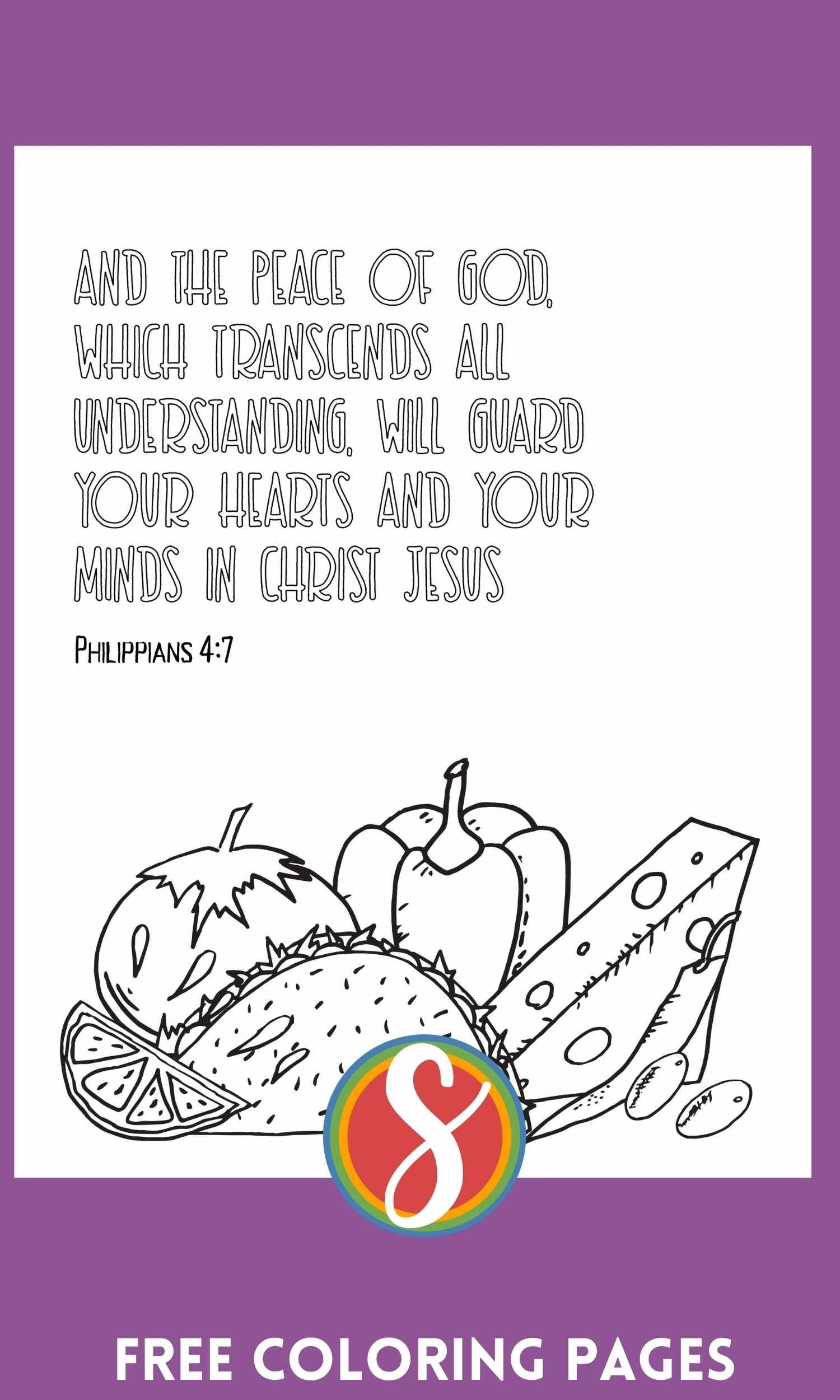 Free Philippians Scripture Coloring Pages Print Color Free From Stevie Doodles Stevie Doodles