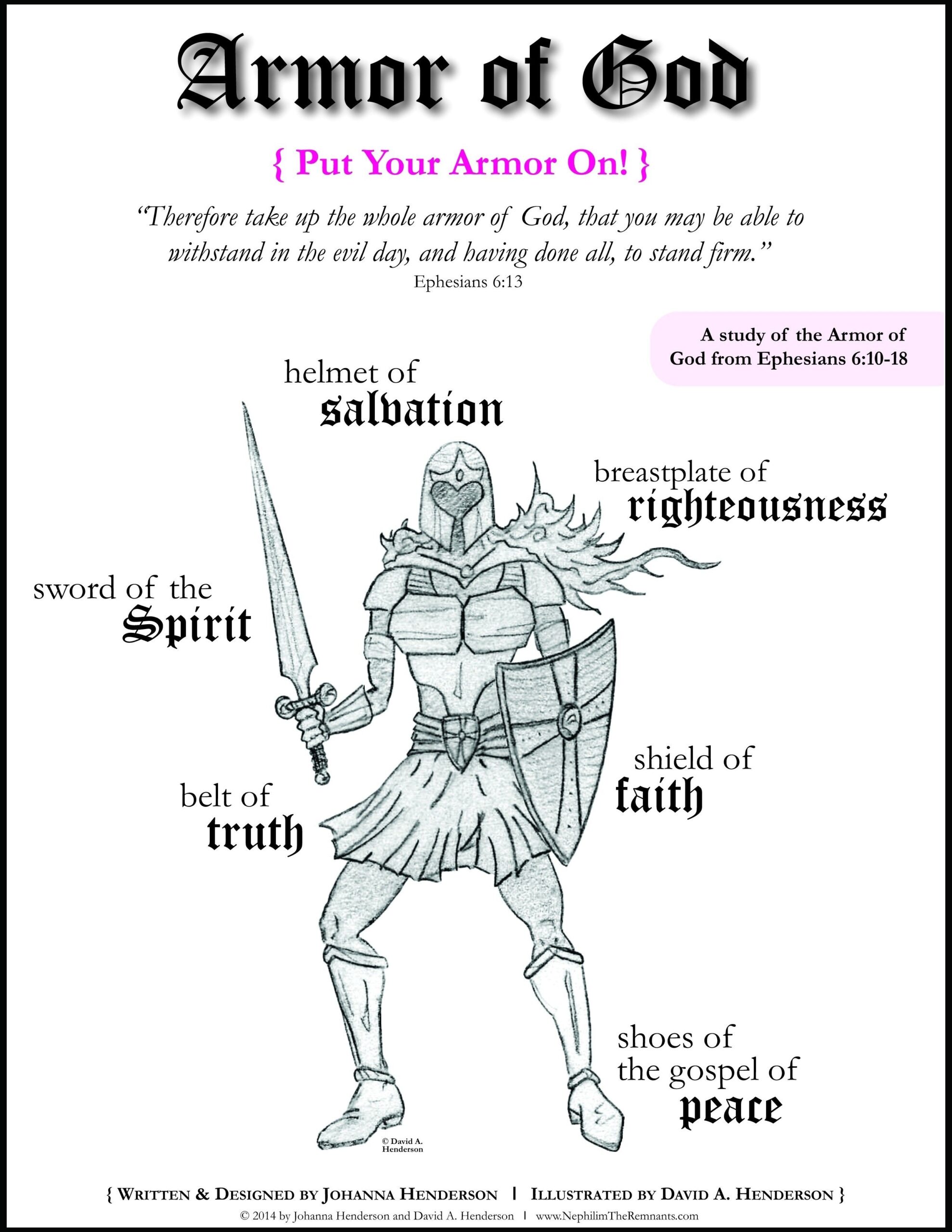 Free Printable Armor Of God Printables