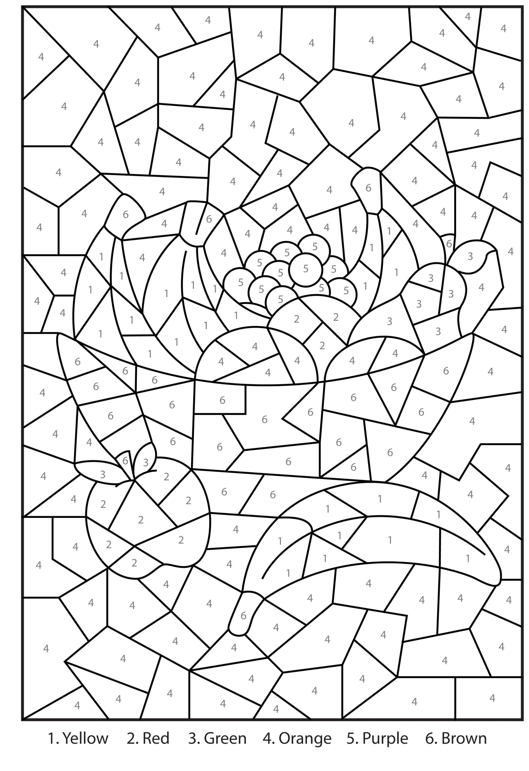 Free Color By Number Pages