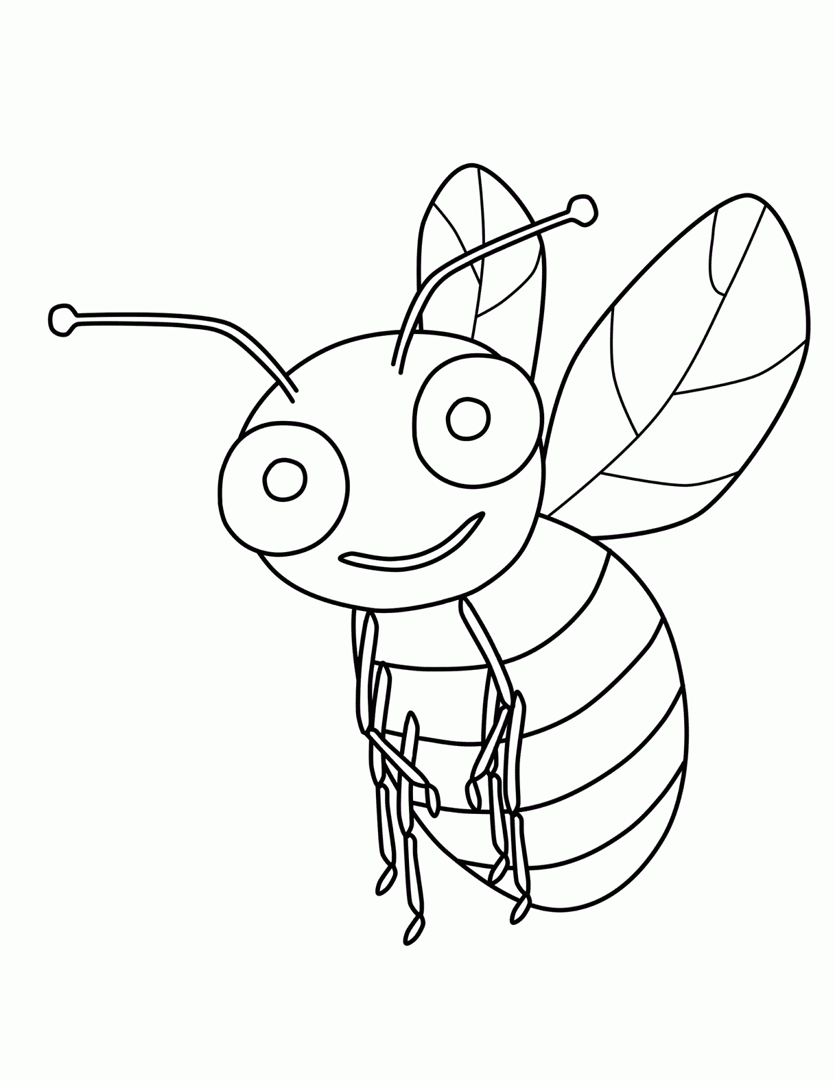 Free Printable Bumble Bee Coloring Pages For Kids