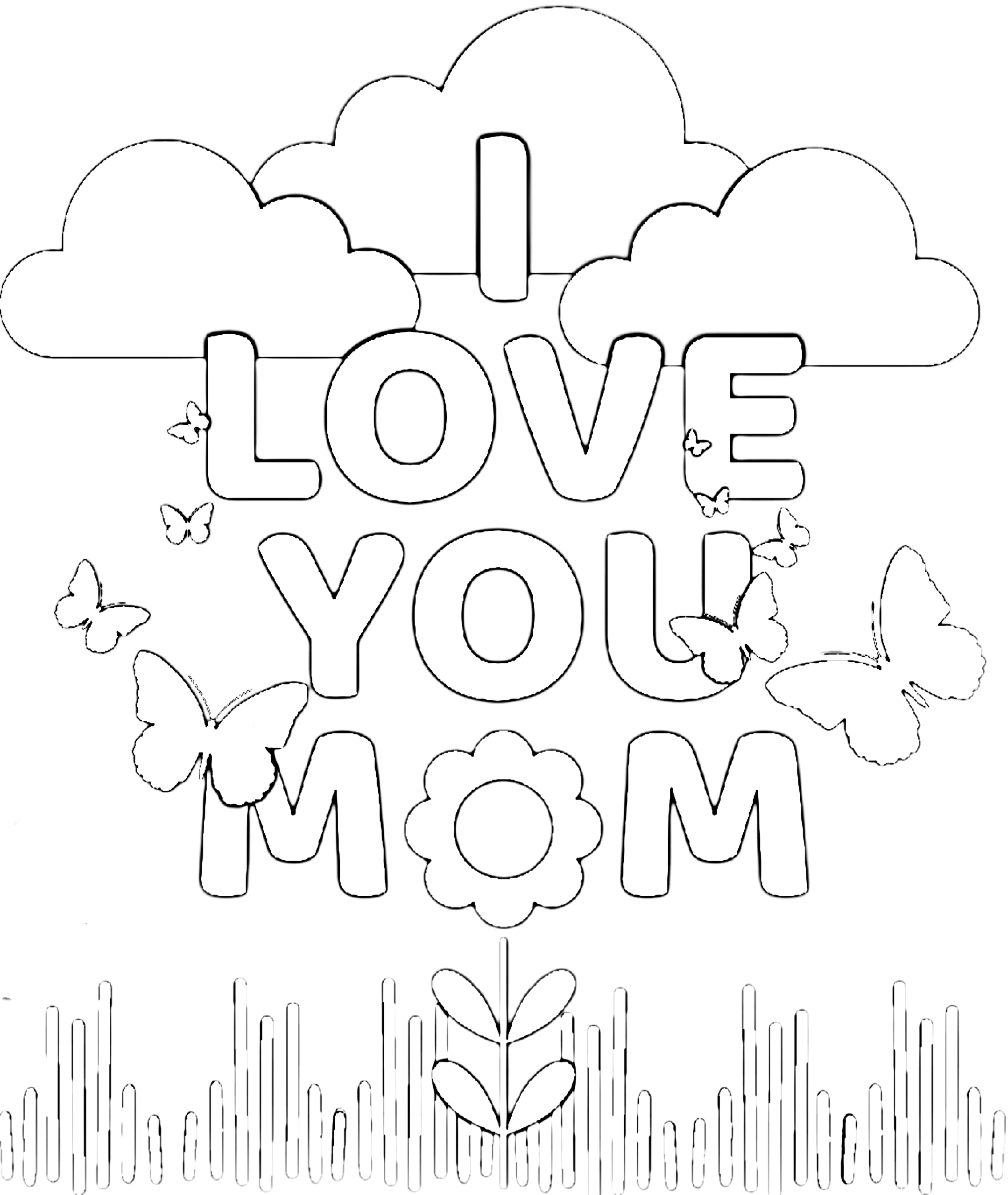 FREE Printable Coloring Pages For Mom Mom Coloring Pages Mothers Day Coloring Pages Mothers