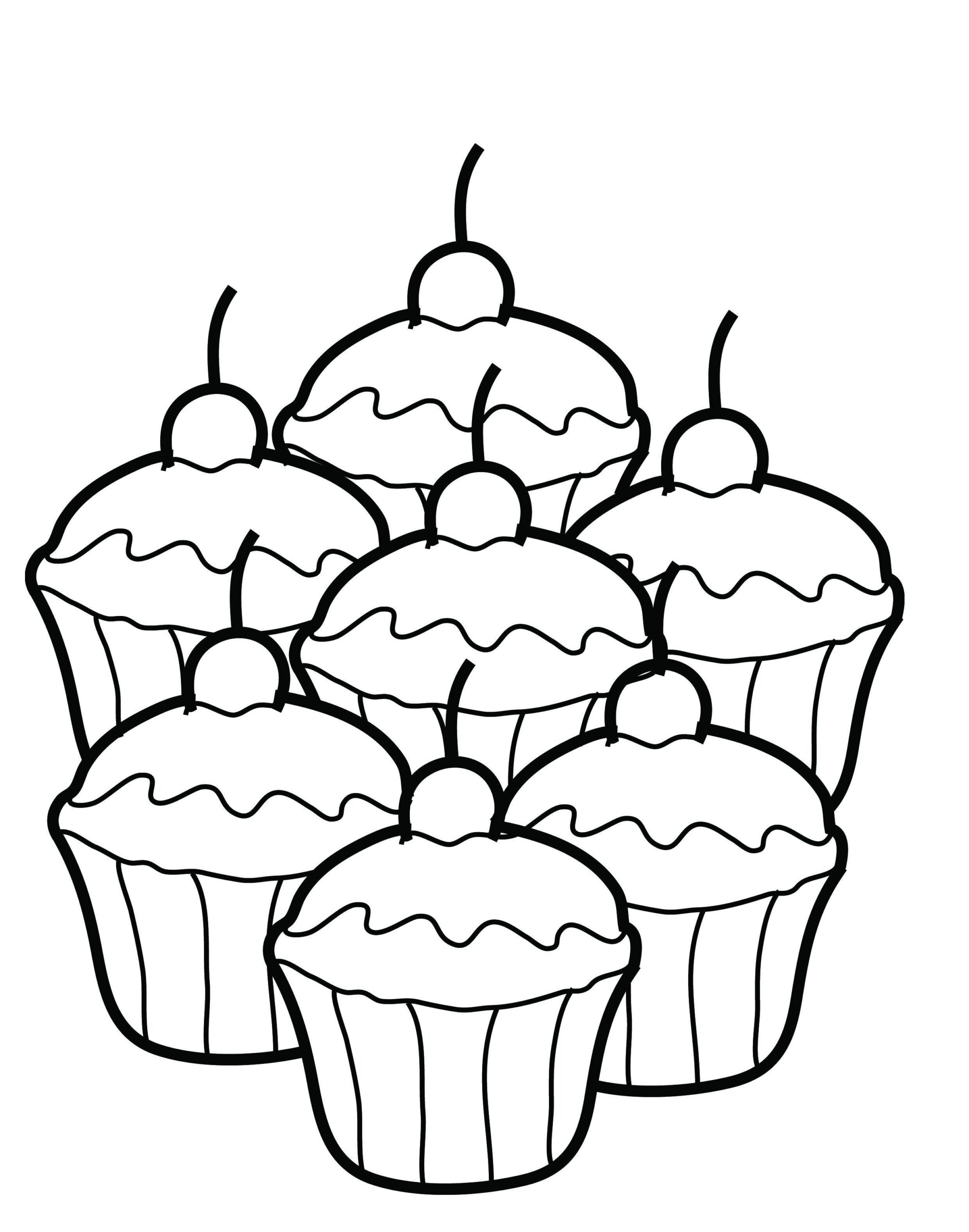 Free Printable Cupcake Coloring Pages For Kids