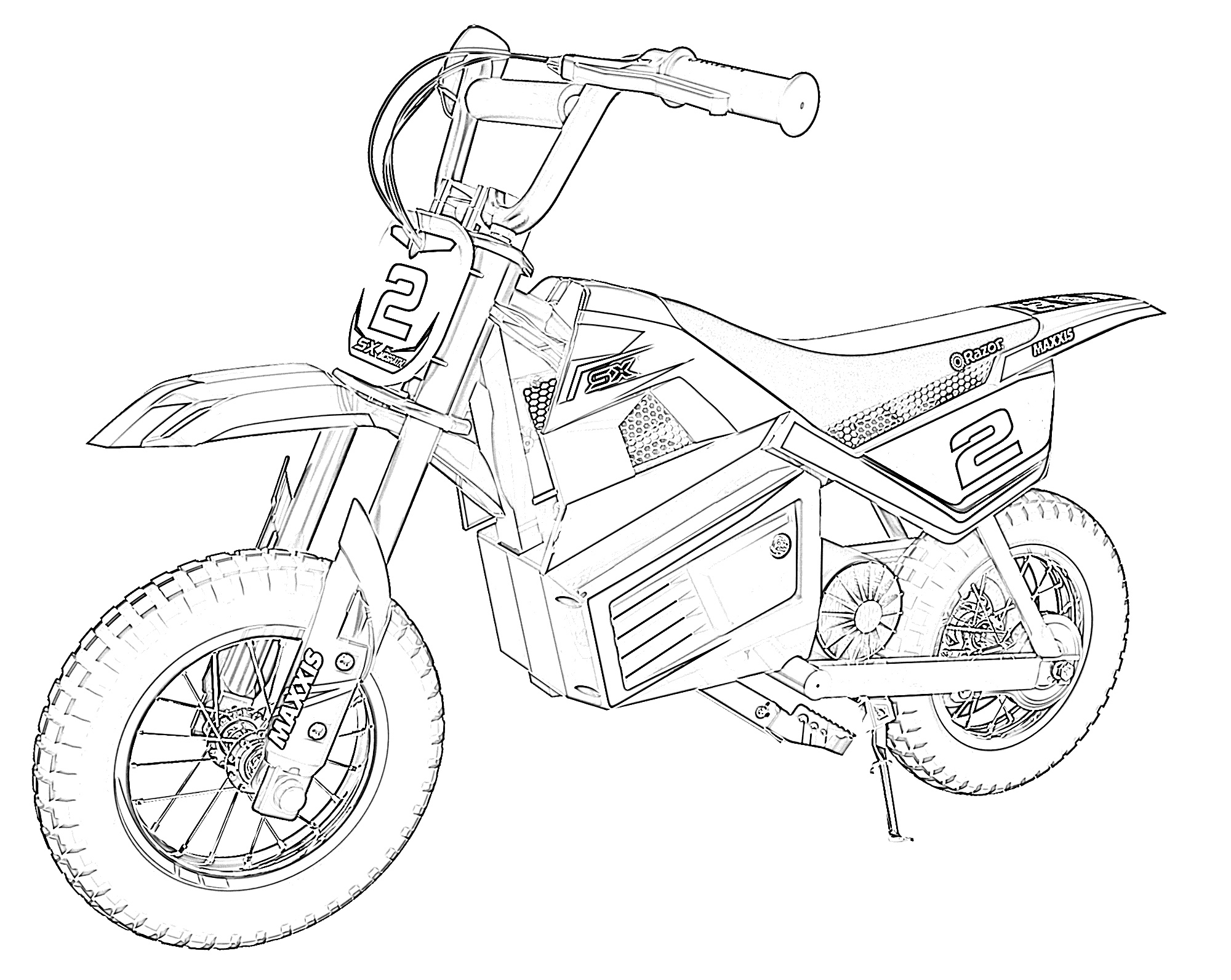 Free Printable Dirt Bike Coloring Pages