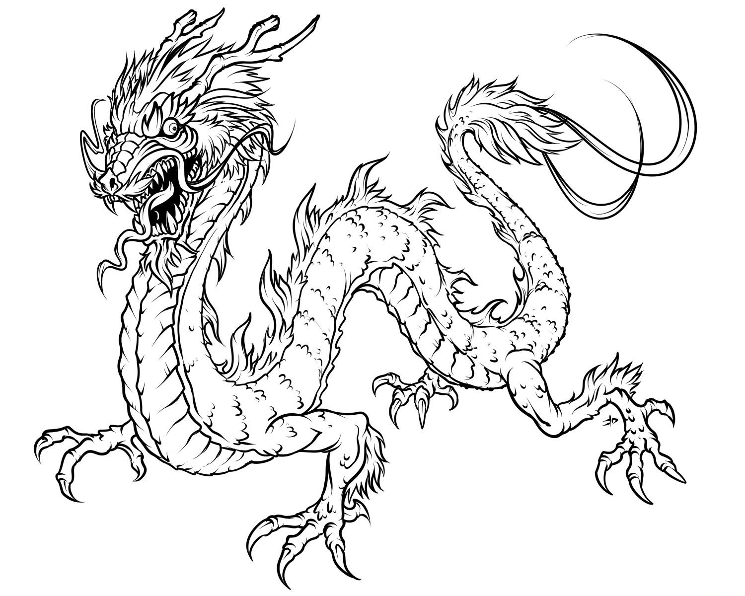 Dragon Coloring Pages To Print