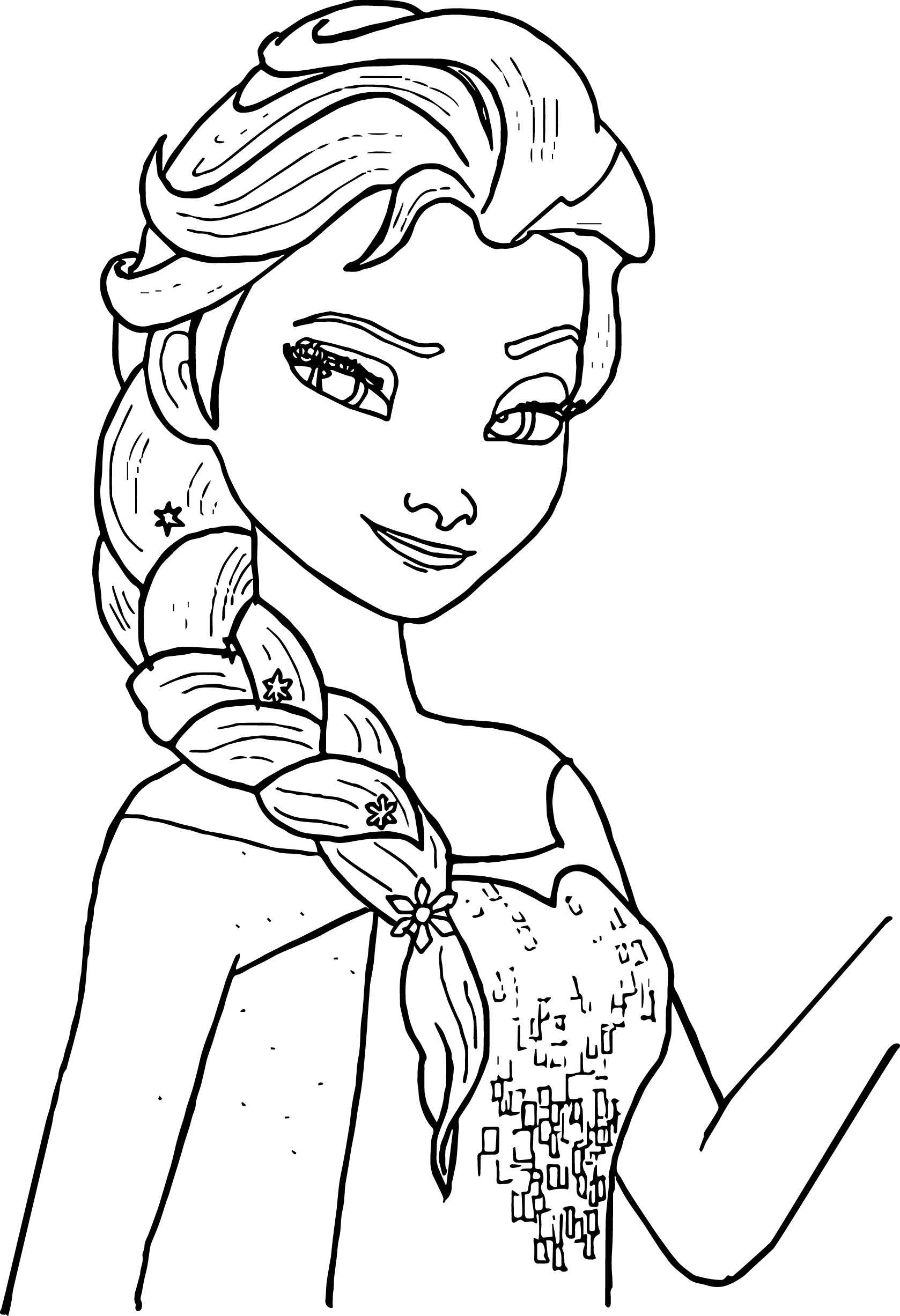 Elsa Coloring Page Free