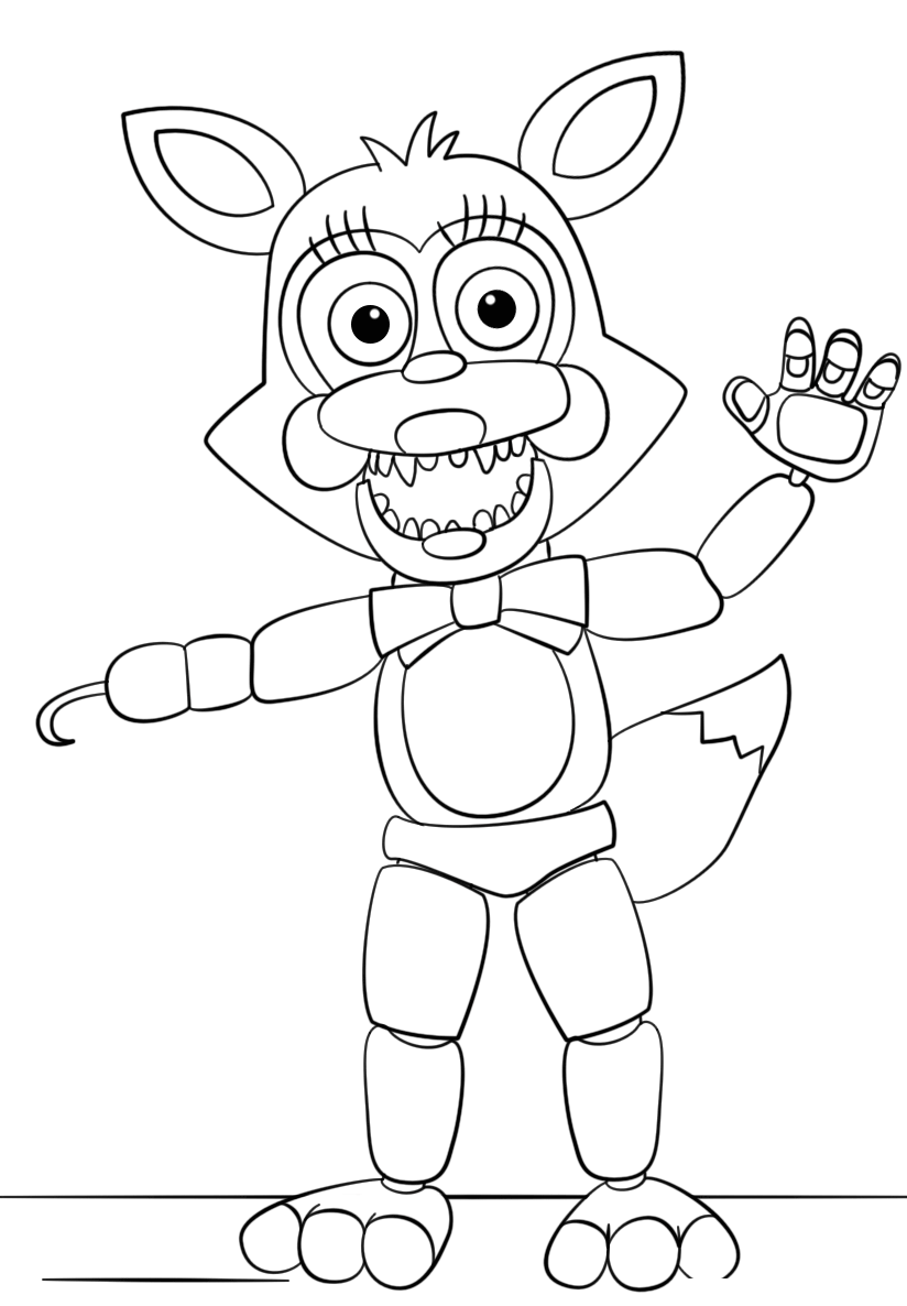 Foxy Coloring Pages
