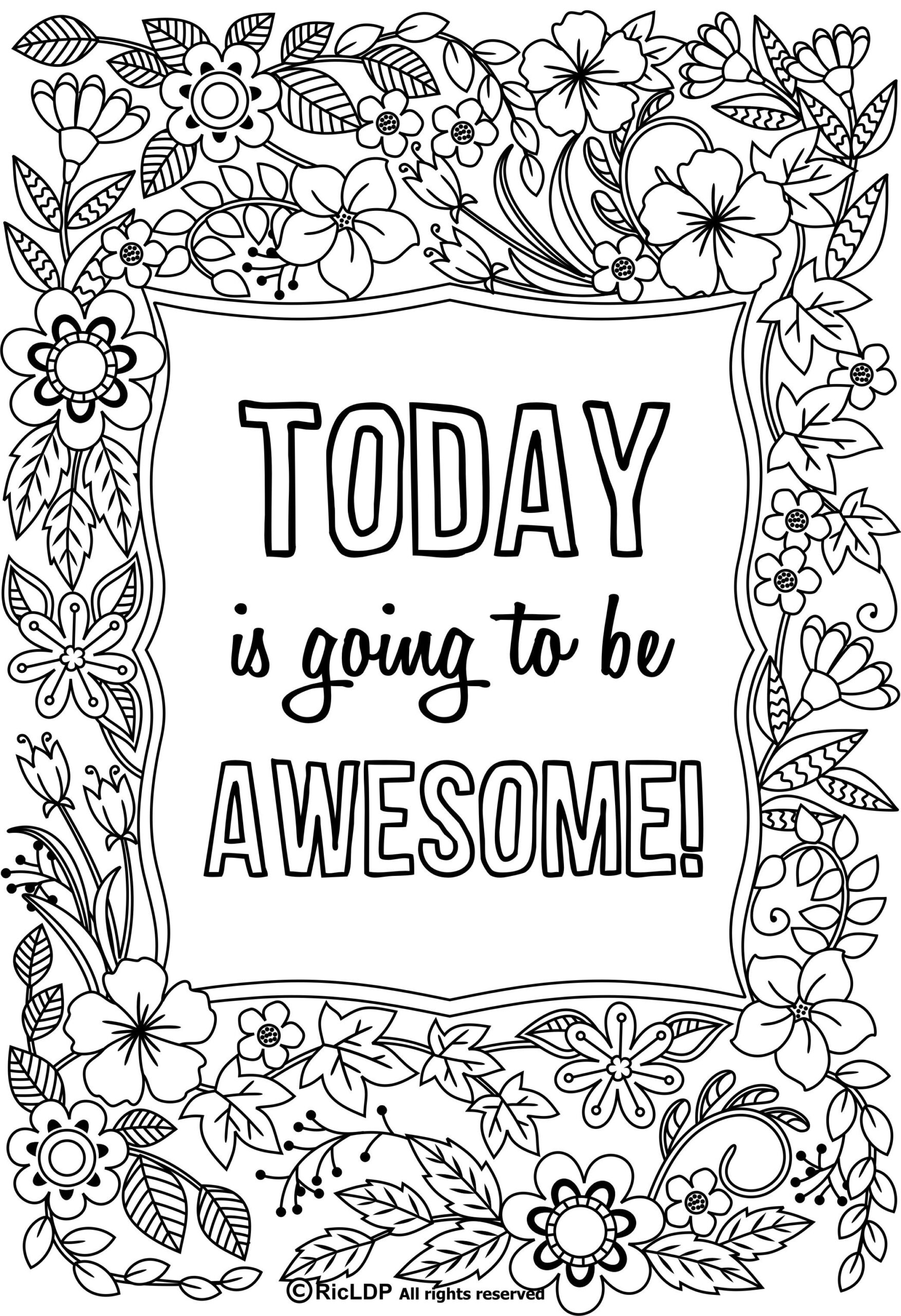 Free Printable Inspirational Coloring Pages