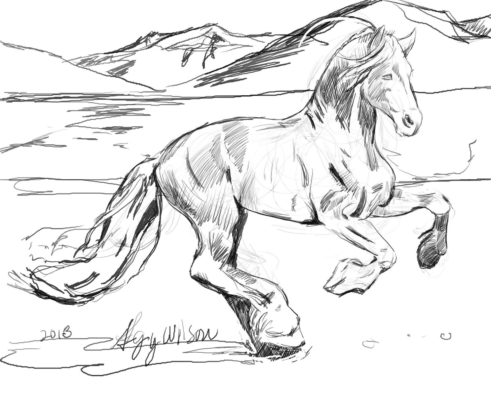 Free Printable Realistic Horse Coloring Pages At GetDrawings Free Download