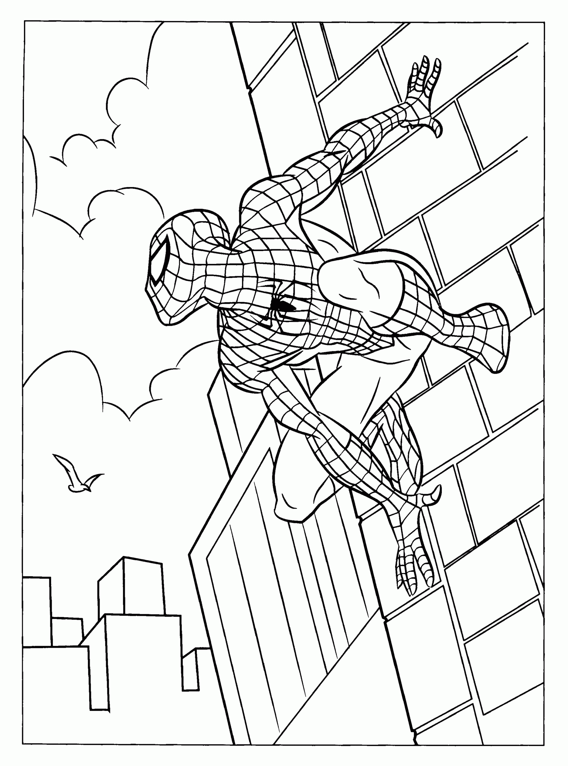 Free Printable Spiderman Coloring Pages For Kids