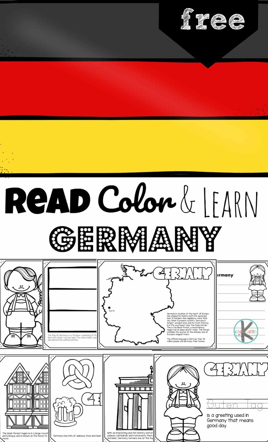 FREE Read Color And Learn About GERMANY