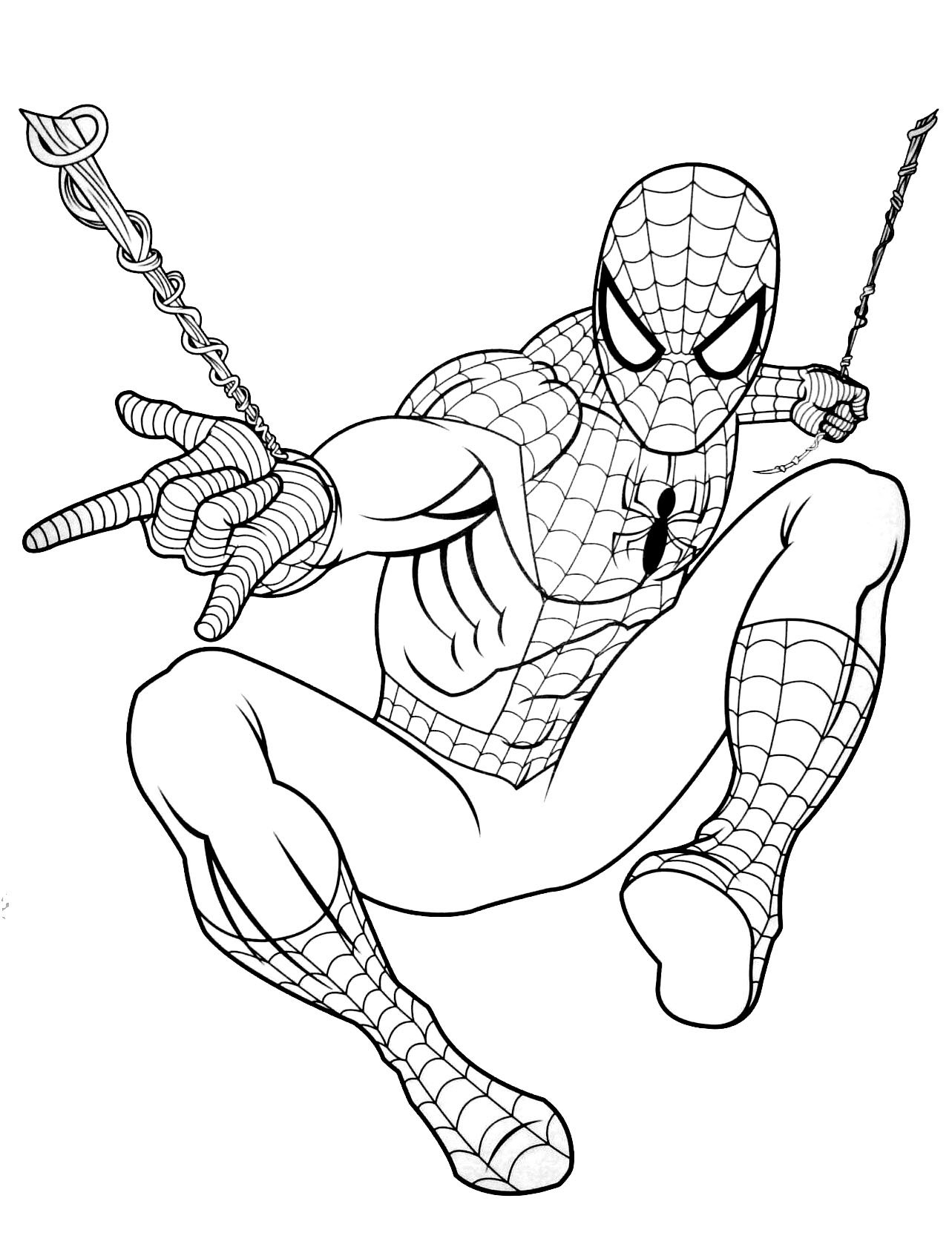 Free Spiderman Drawing To Print And Color Spider Man Coloring Pages For Kids