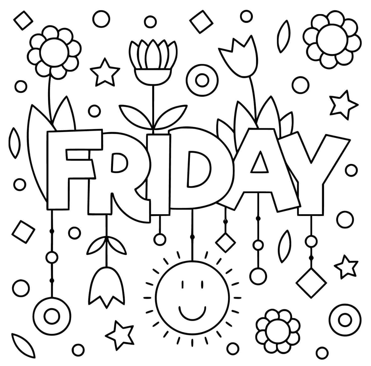 Friday Coloring Pages