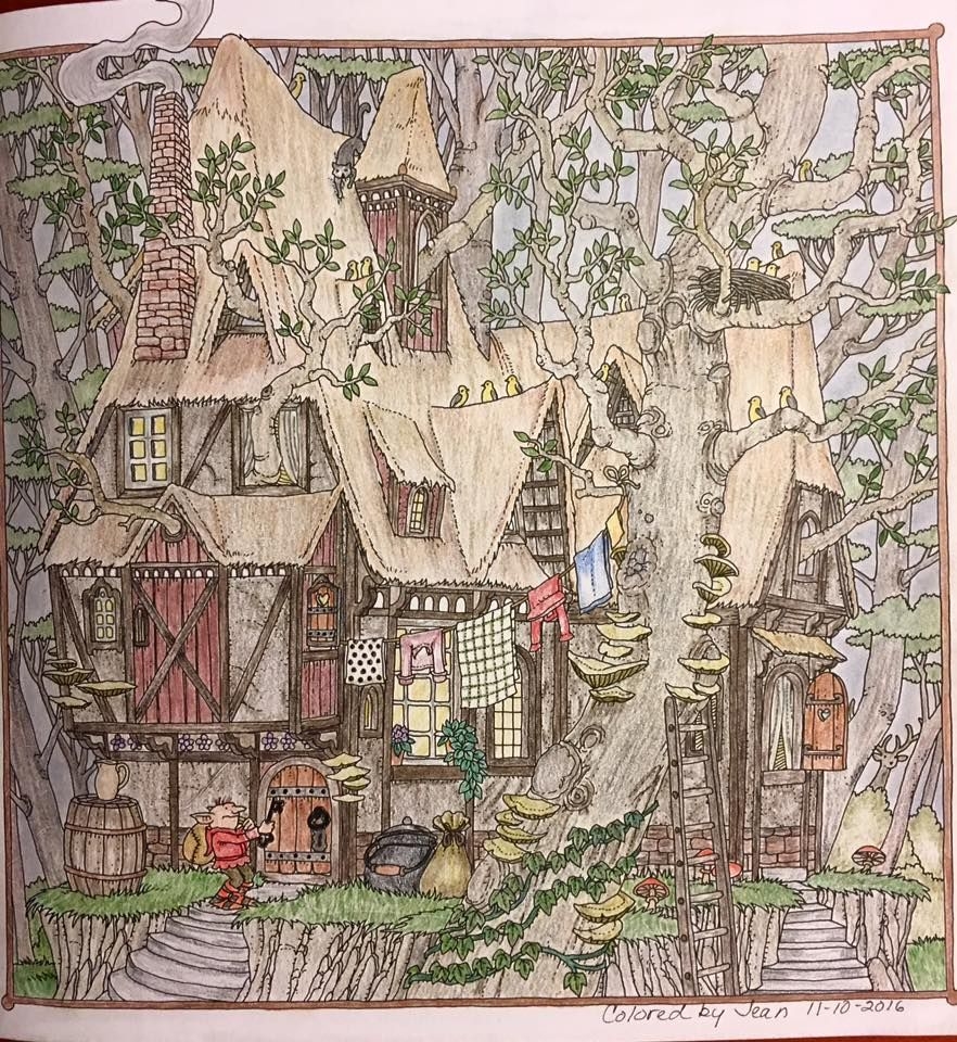 From Tomislav Tomic S Beautiful Coloring Book Zemlya Snova Forest Coloring Book Coloring Book