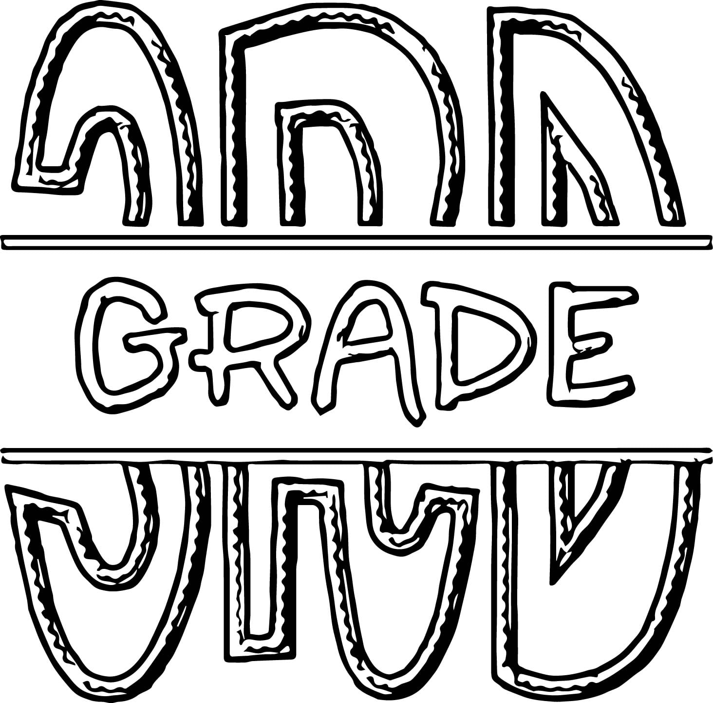FSF Split 3rd Grade 3rd Grade Coloring Page Wecoloringpage
