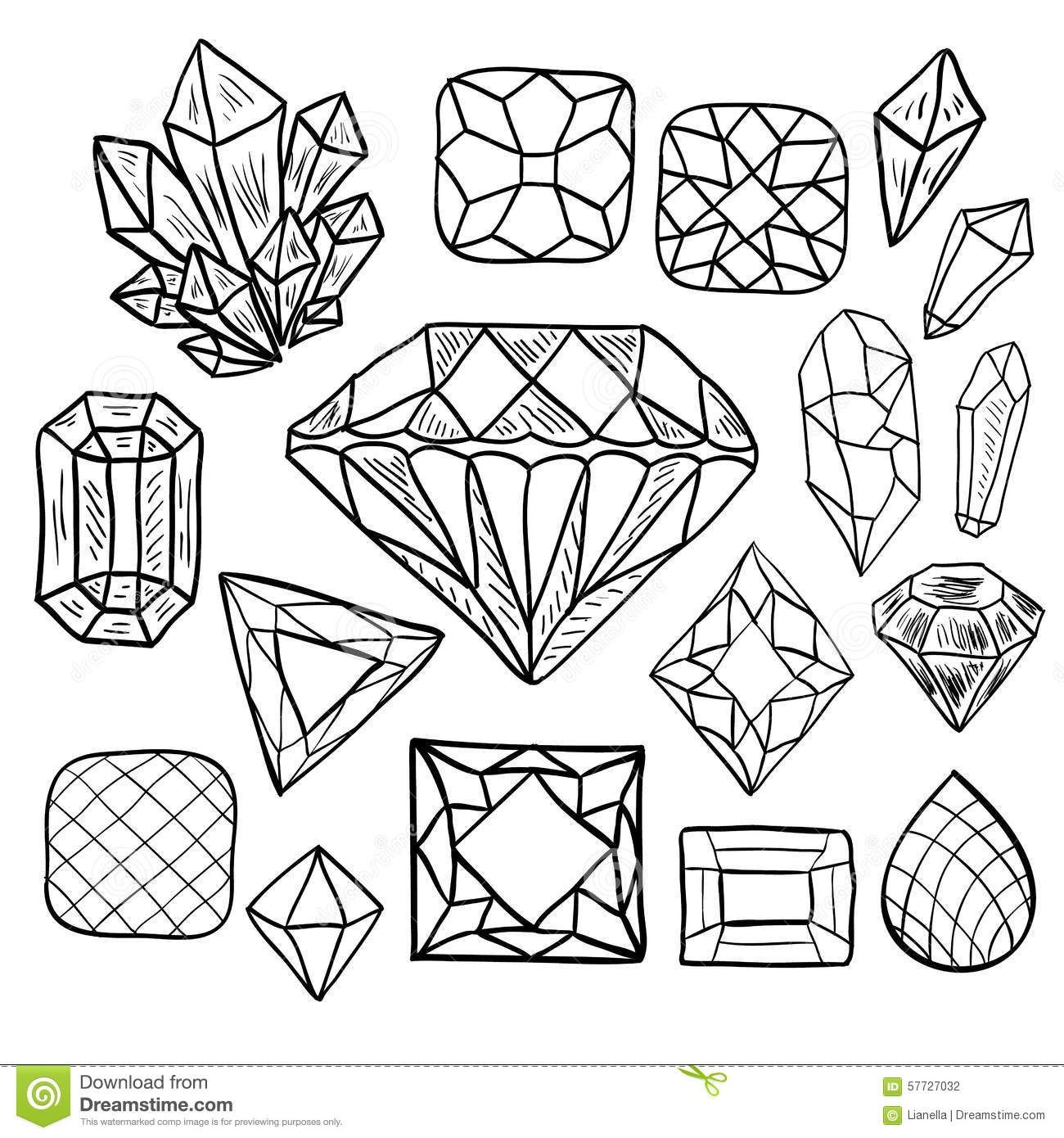 Gems Coloring Pages For Kids Coloring Pages Ideas