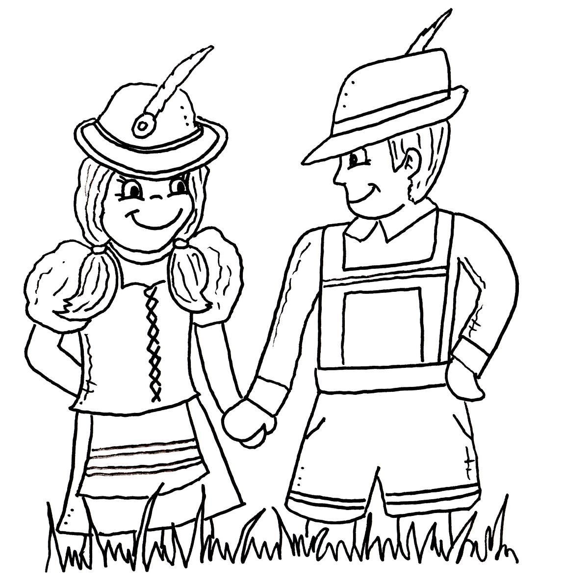 German Coloring Page