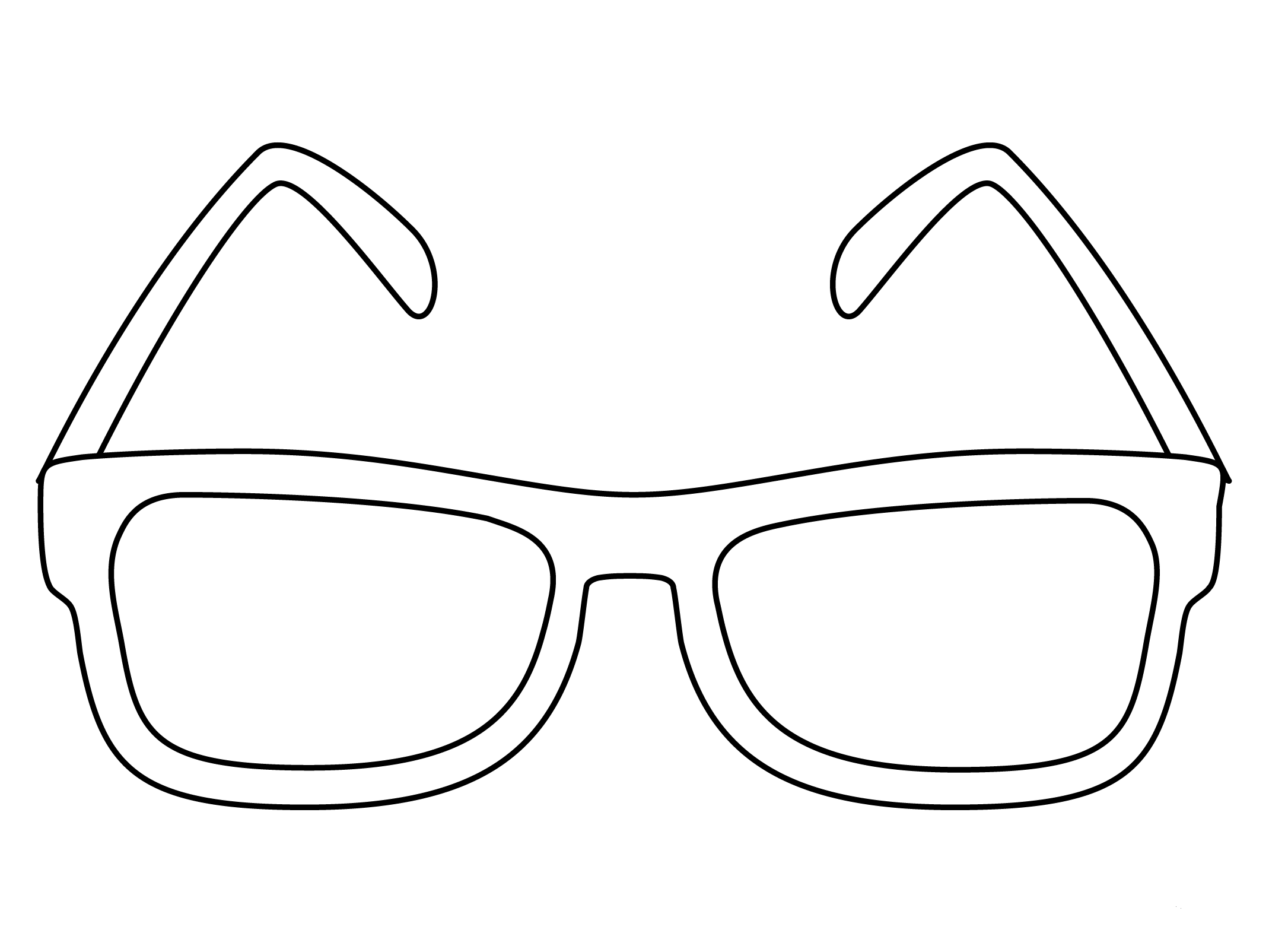 Glasses Coloring Page ColouringPages