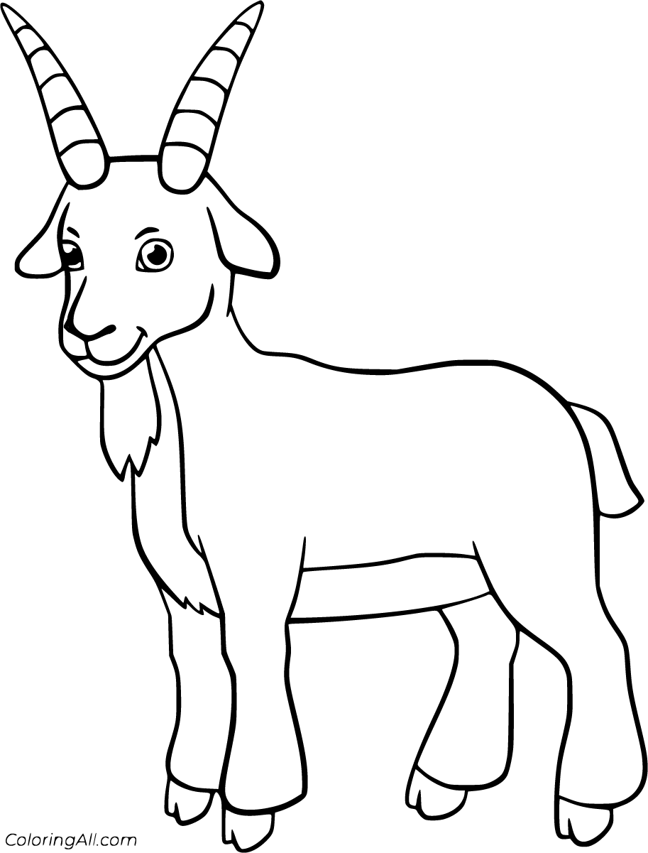 Goat Coloring Pages ColoringAll