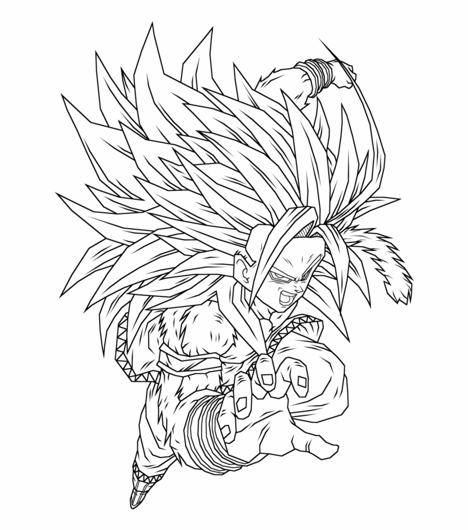 Goku Ultra Instinct Coloring Pages Printable