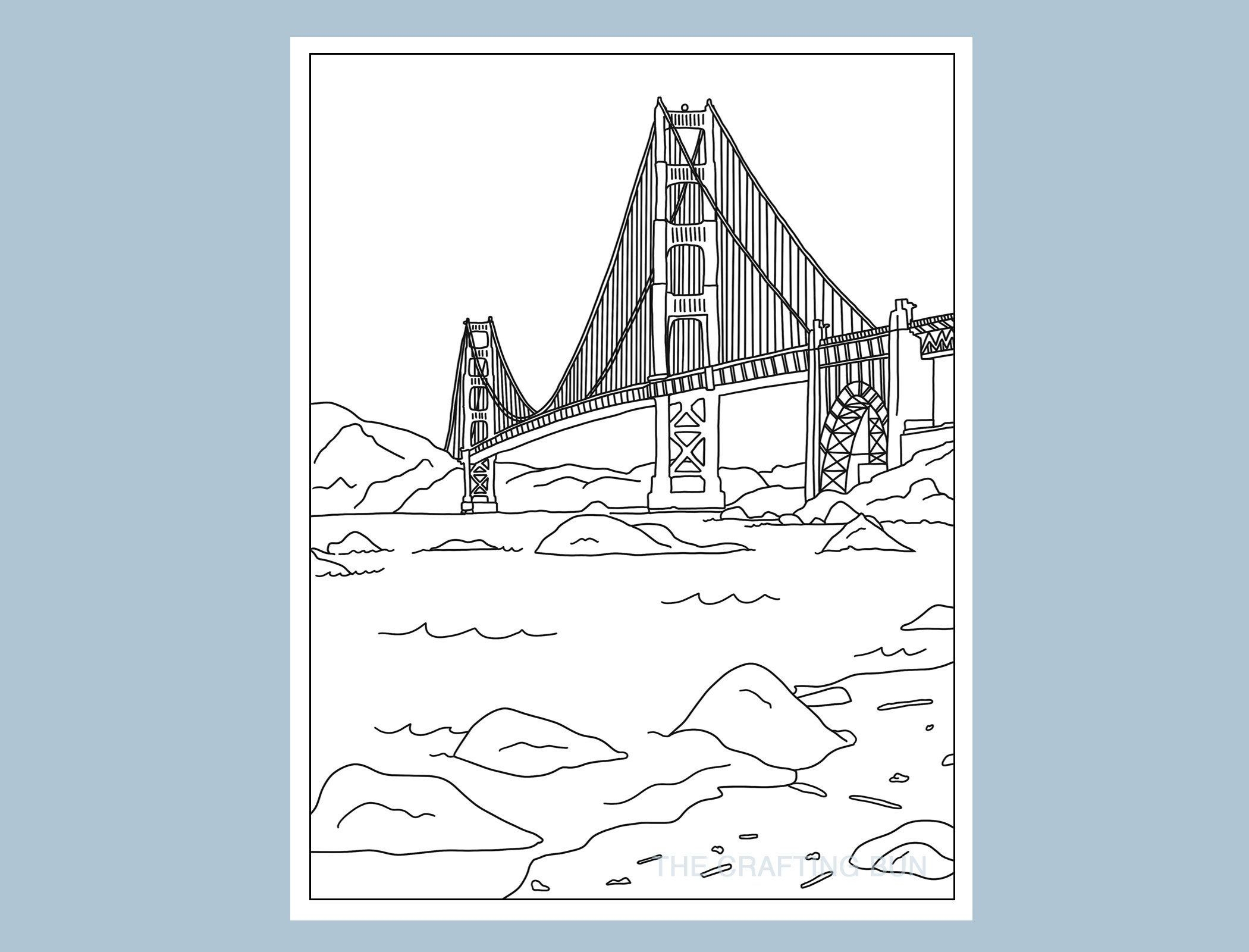 Golden Gate Bridge Coloring Pages Amanda Gregory S Coloring Pages