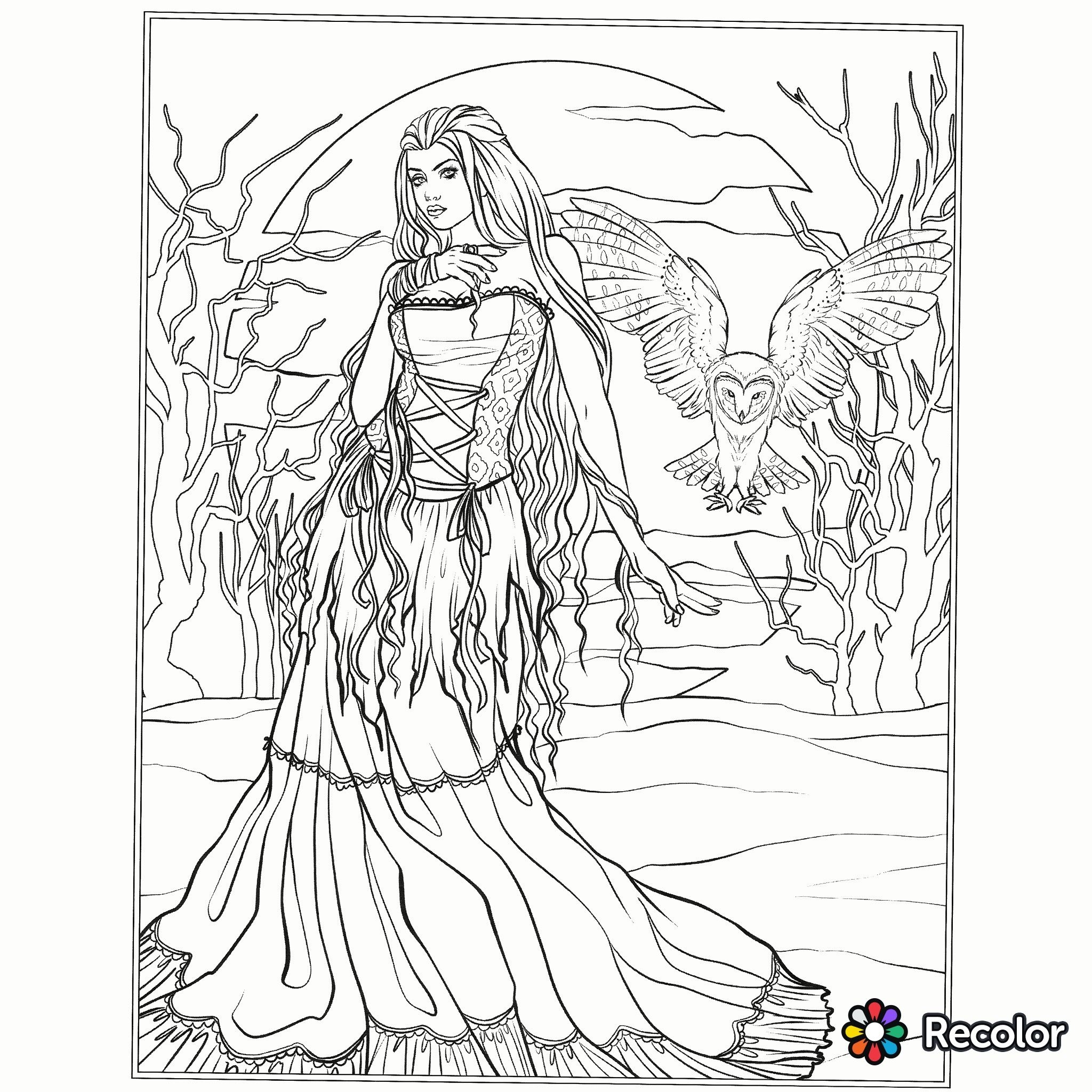 Gothic Adult Coloring Pages At GetDrawings Free Download