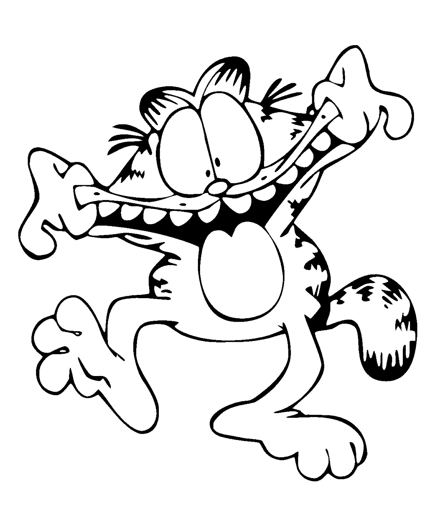 Halloween Coloring Garfield Coloring Pages