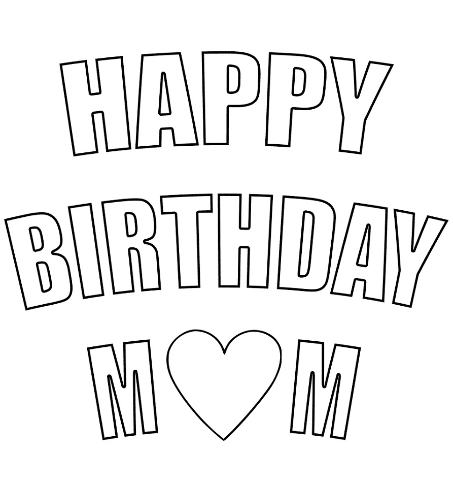 Happy Birthday Mom Printable