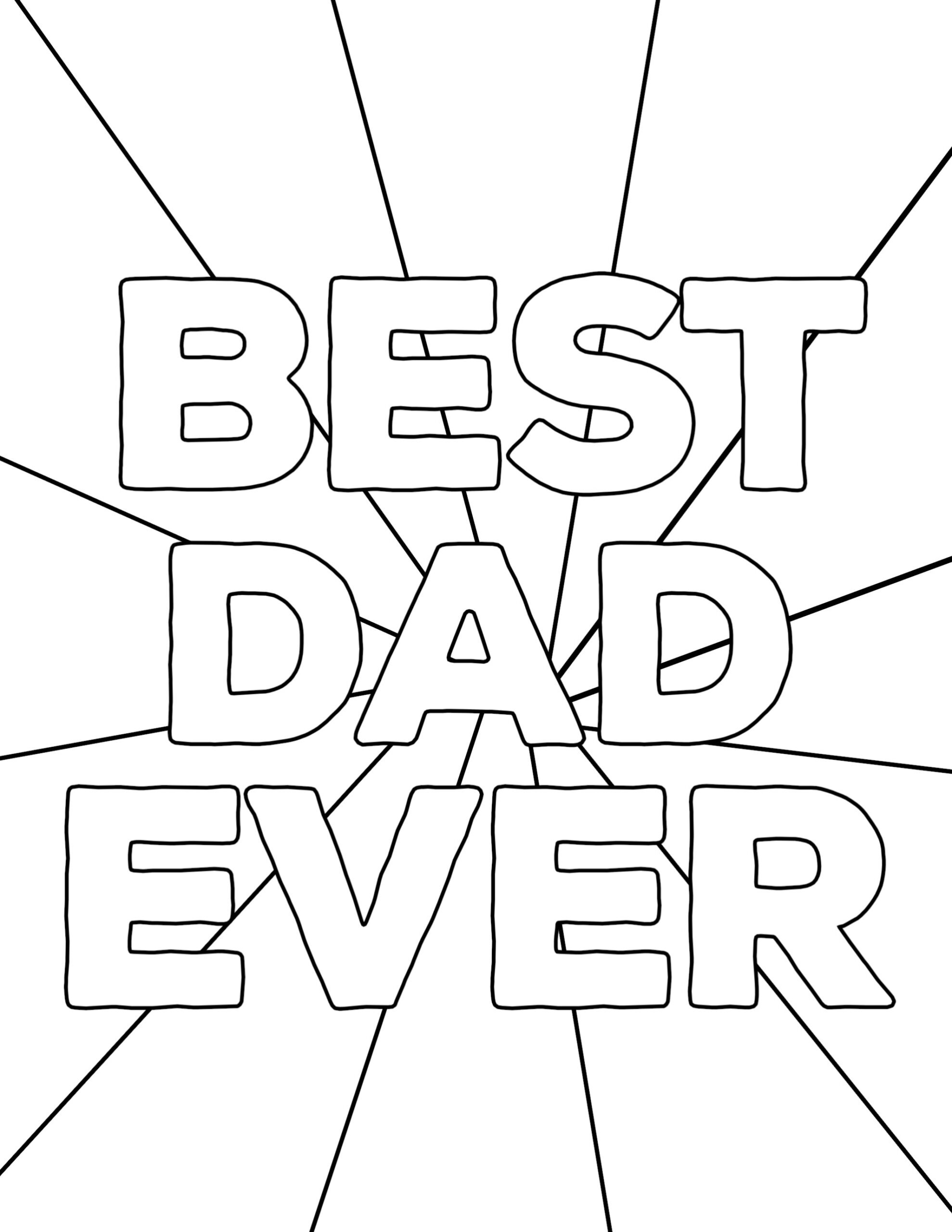 Father's Day Coloring Pages