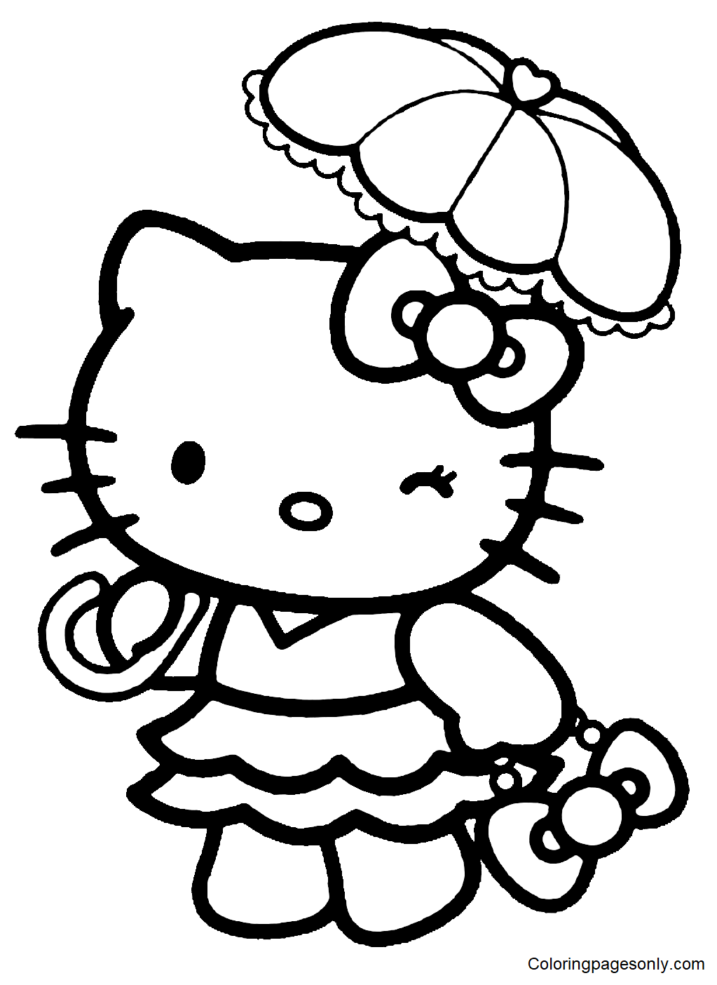 Hello Kitty Coloring Pages Pdf