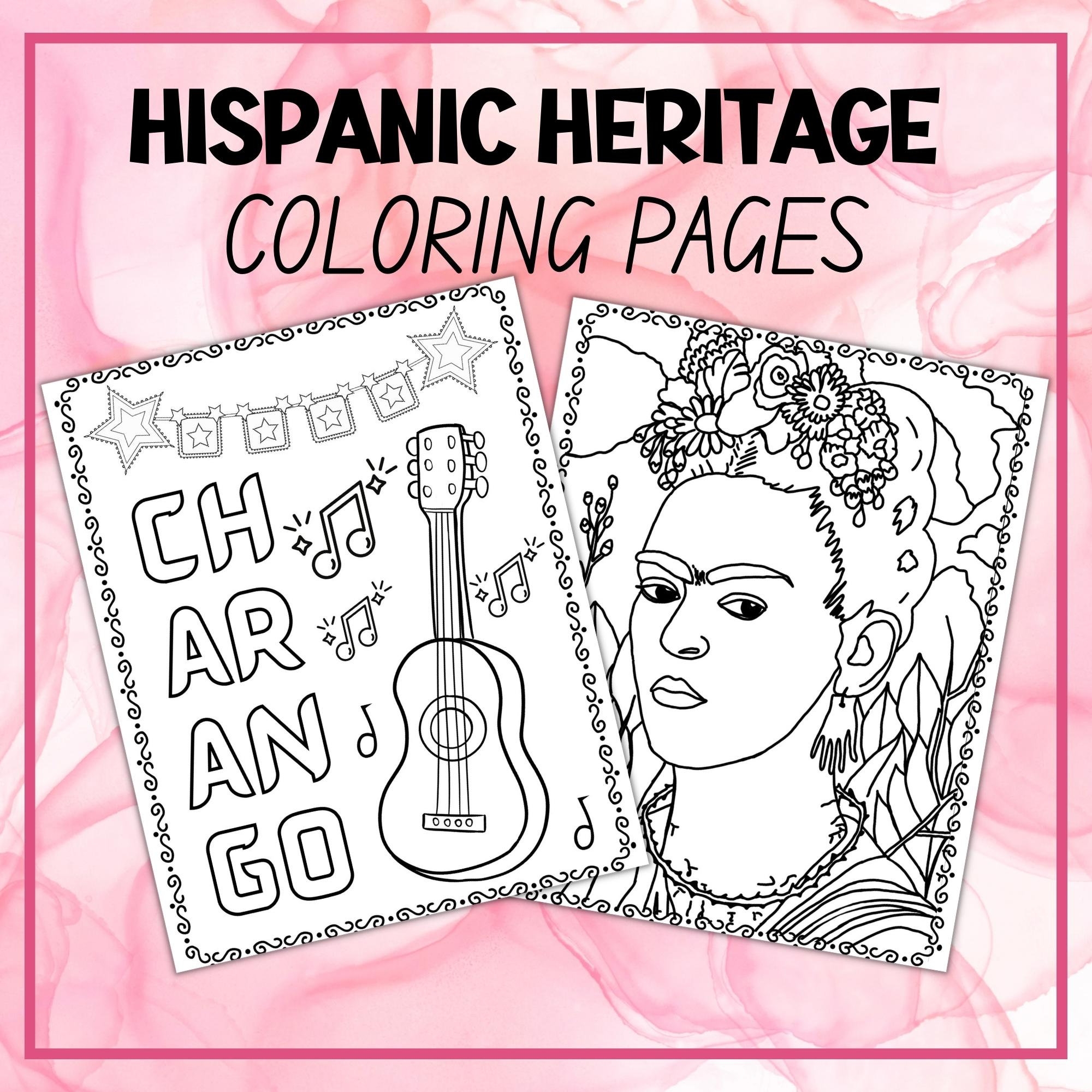 Hispanic Heritage Month Coloring Pages National Hispanic Heritage Month Coloring Sheets Latino