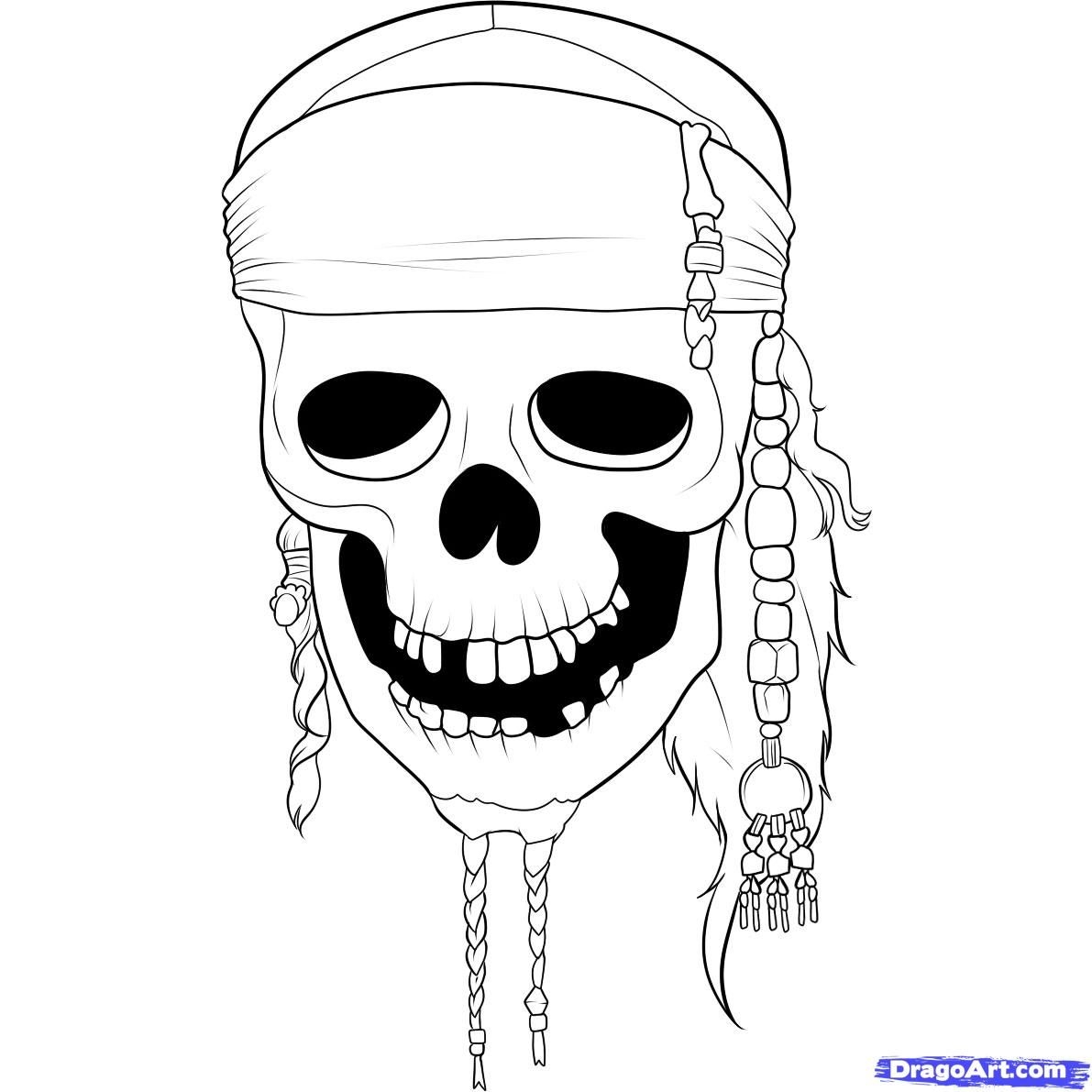 How To Draw Pirates Of The Caribbean Step By Step Movies Pop Culture FREE Online Drawing