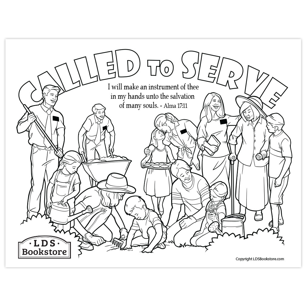 Lds Missionary Coloring Pages